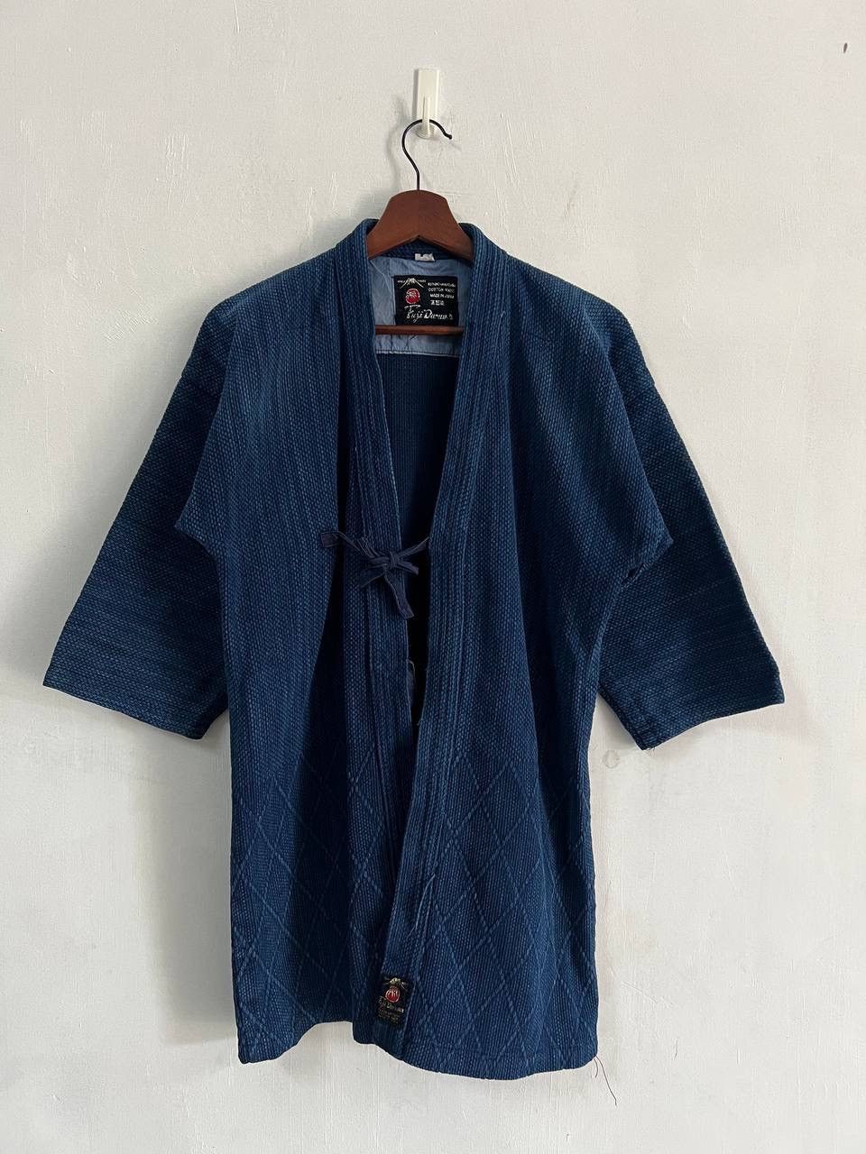 Vintage Vintage Kendo Boro Fuji Daruma Dyed Kimono Jacket Size US L / EU 52-54 / 3 - 2 Thumbnail