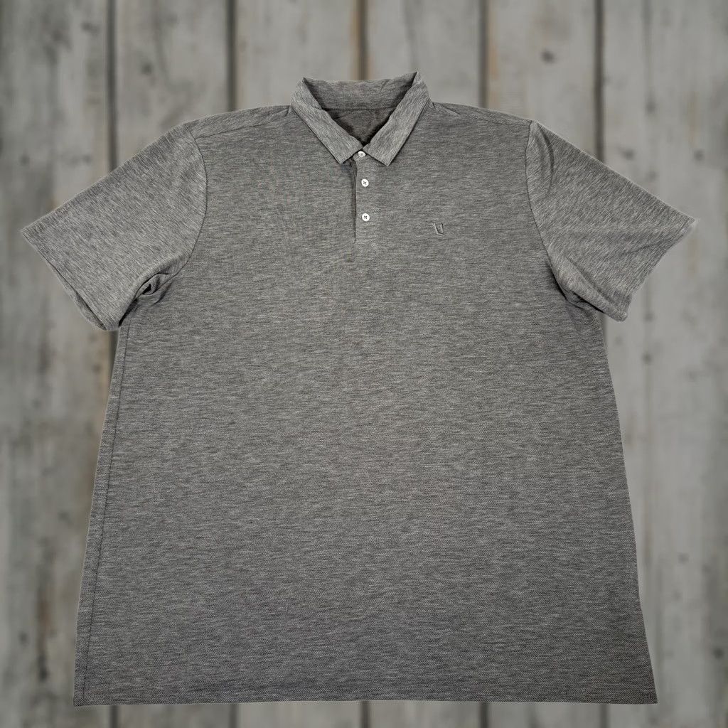 Vuori Vuori Polo Shirt Mens XL Gray Stretch Jersey Casual Short Sleeve Collared Size US XL / EU 56 / 4 - 1 Thumbnail