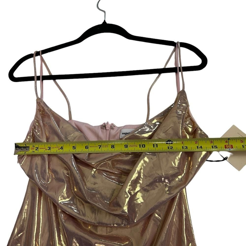 REVOLVE Revolve l NWT Superdown Metallic Cowl Neck Mini Dress Small Size S / US 4 / IT 40 - 5 Thumbnail