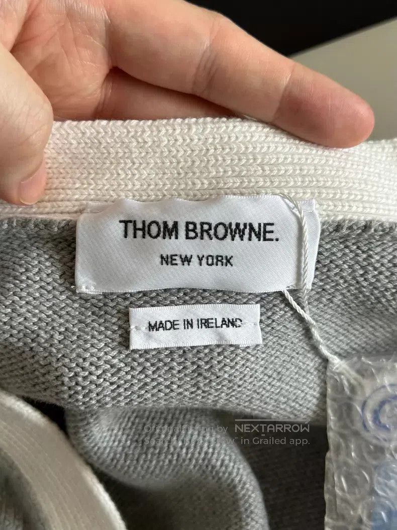 Thom Browne Thom Browne Grey Cardigan Size US S / EU 44-46 / 1 - 4 Thumbnail