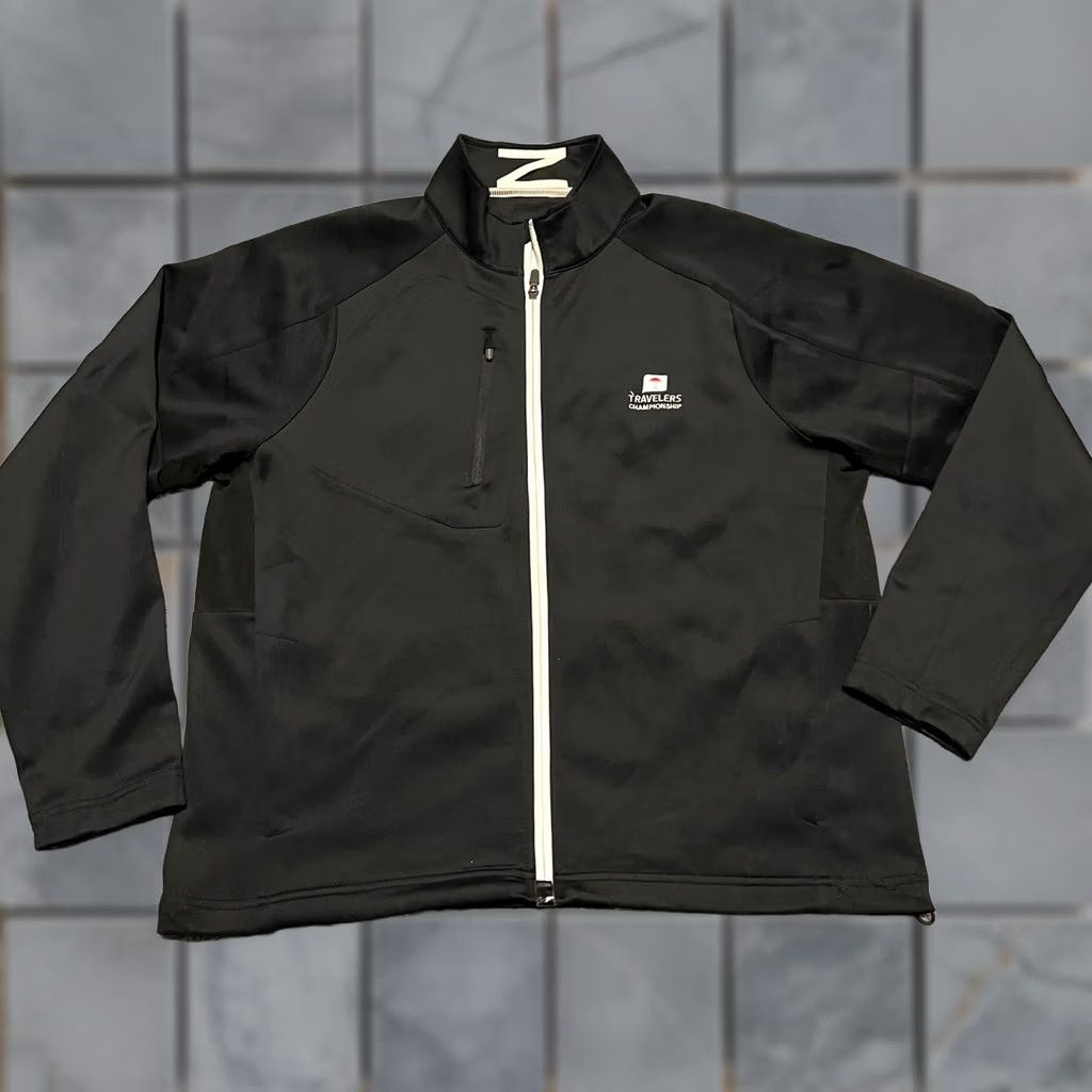 Vintage Zero Restriction Light Jacket Mens XL Black Performance Tour Series Shirt Golf Size US XL / EU 56 / 4 - 1 Thumbnail