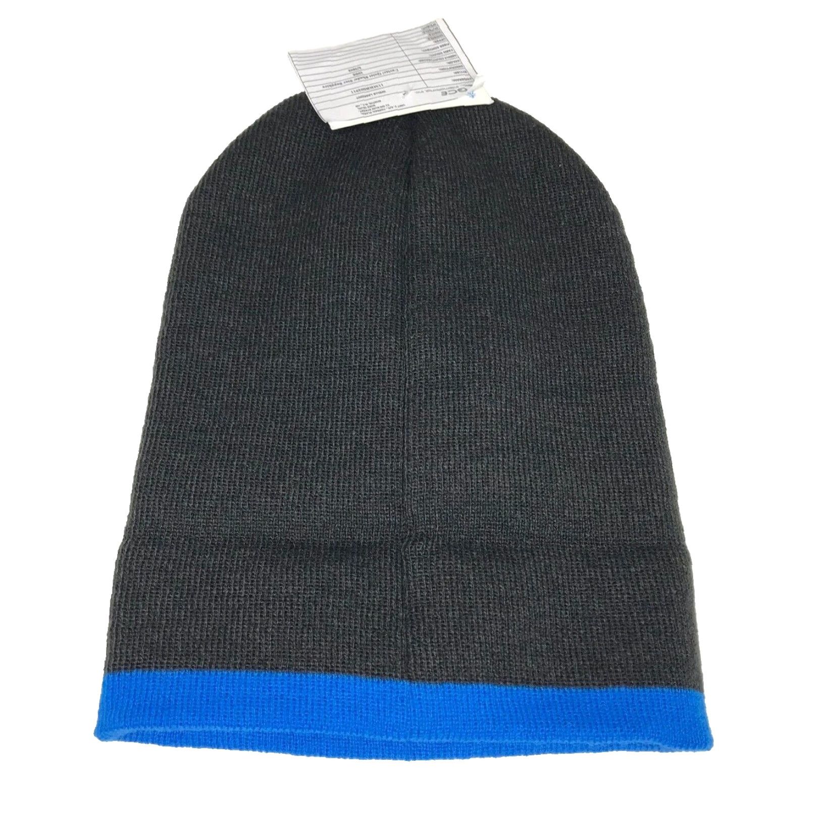 Vintage Wells Lamount Beanie Mens One Size Knit Hat Dark Gray Blue Knit Beanie Solid Wool Not Wool? Size ONE SIZE - 4 Thumbnail