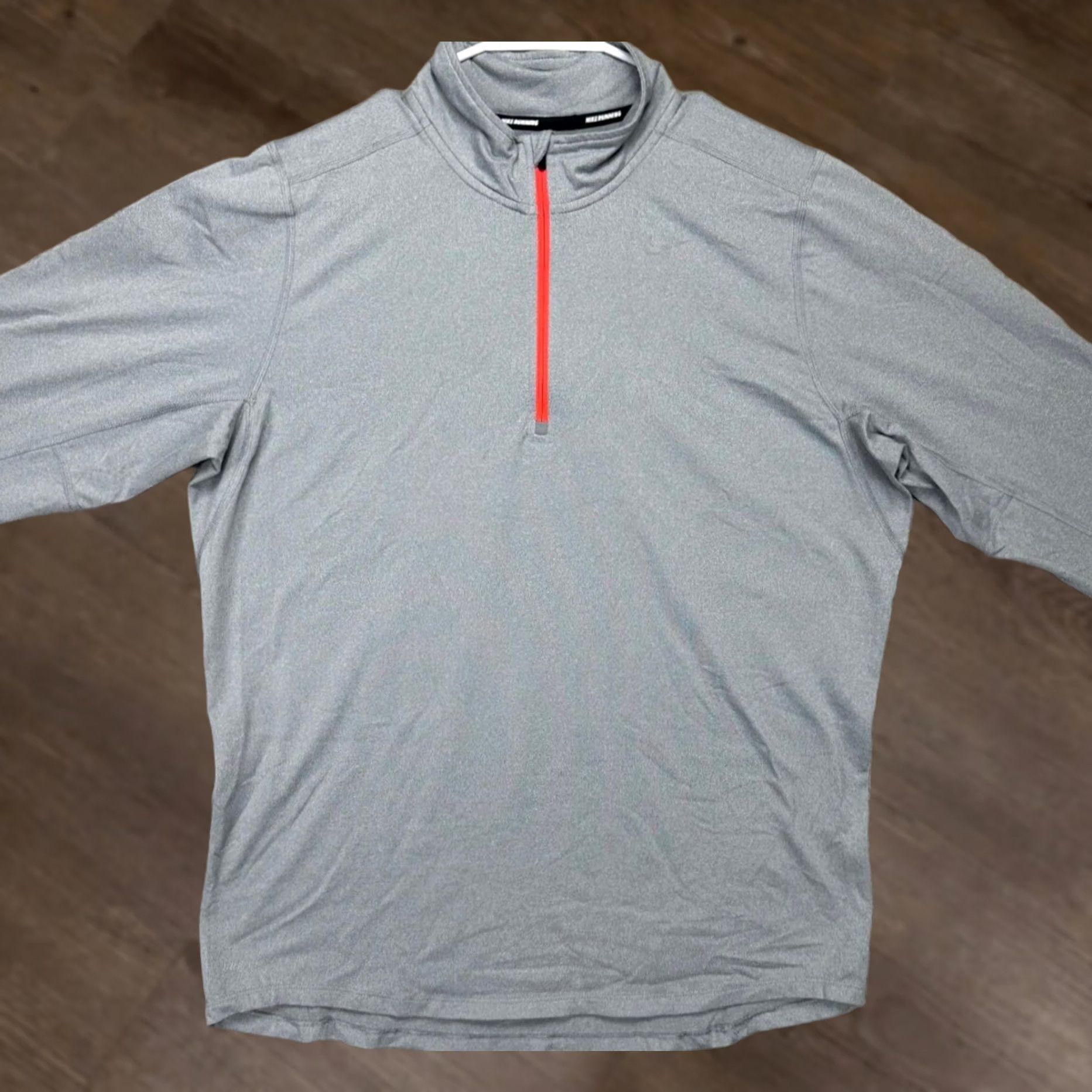 Nike Nike Running Shirt Women Medium Dri-Fit Grey Quarter Zip Pullover Stretch Ladies Size M / US 6-8 / IT 42-44 - 1 Thumbnail