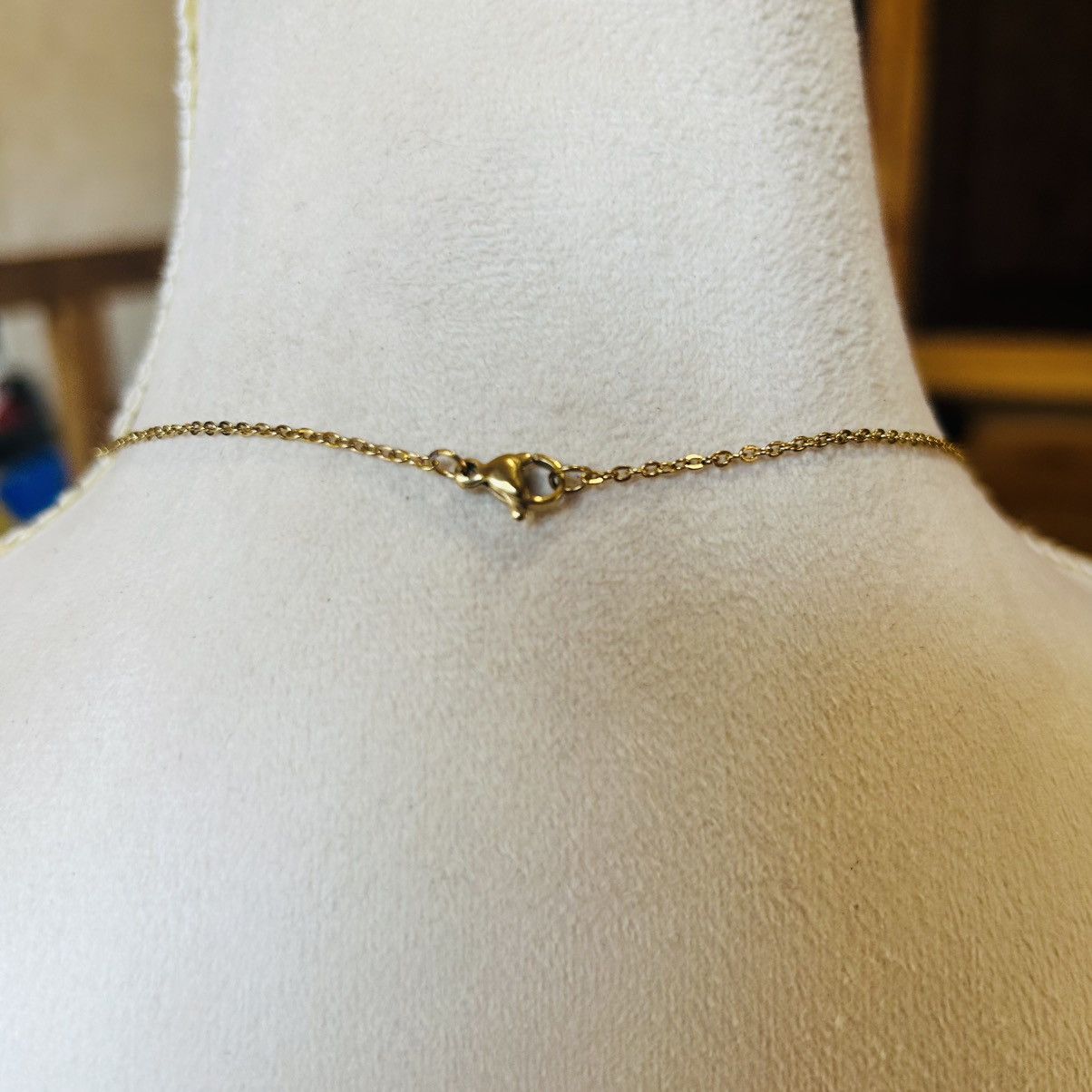 Handmade Handcrafted vintage bead drop pendant on chain necklace Size ONE SIZE - 5 Thumbnail
