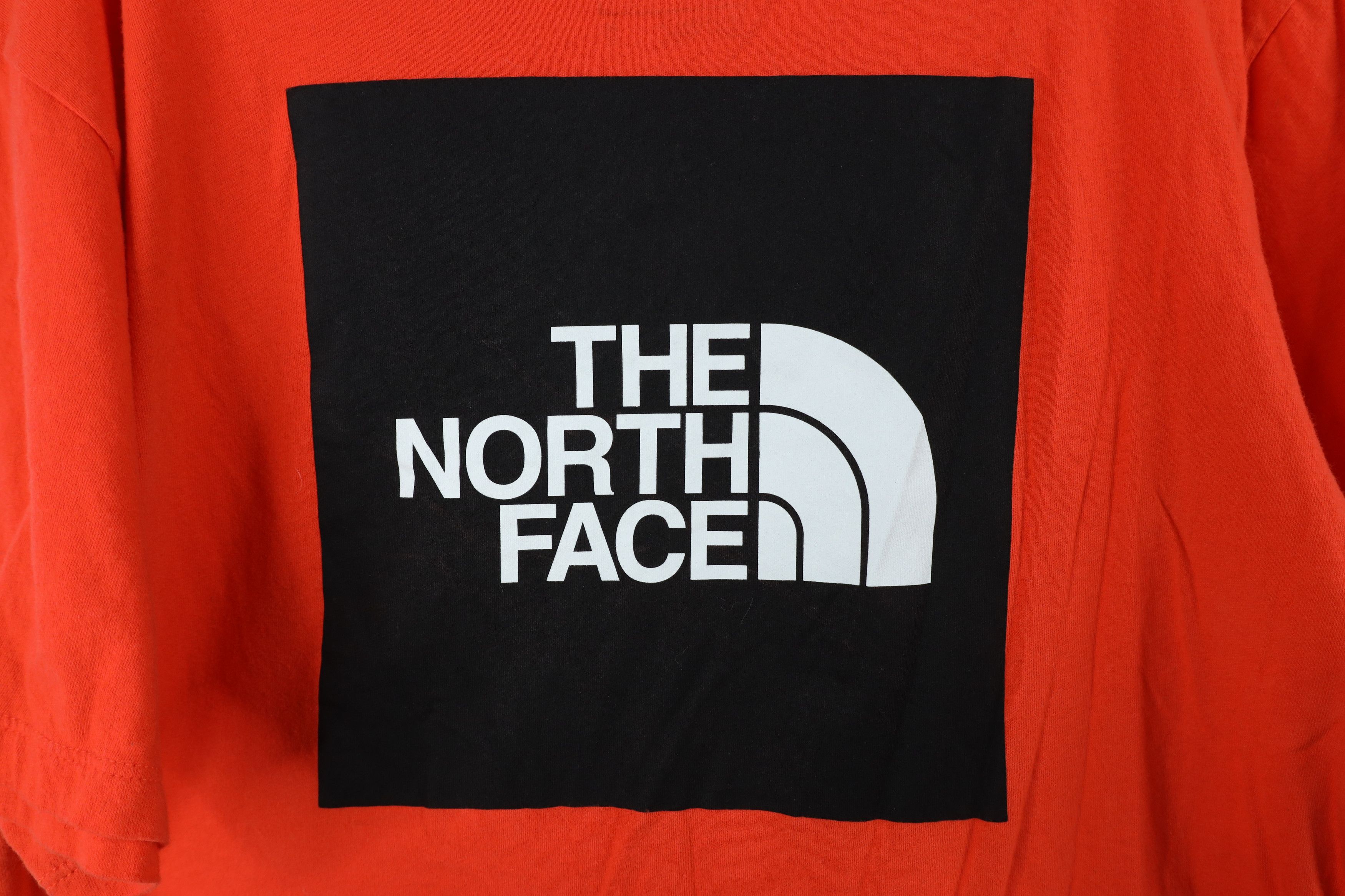 The North Face × Vintage The North Face Spell Box Logo Short Sleeve T-Shirt Orange Size US M / EU 48-50 / 2 - 11 Thumbnail