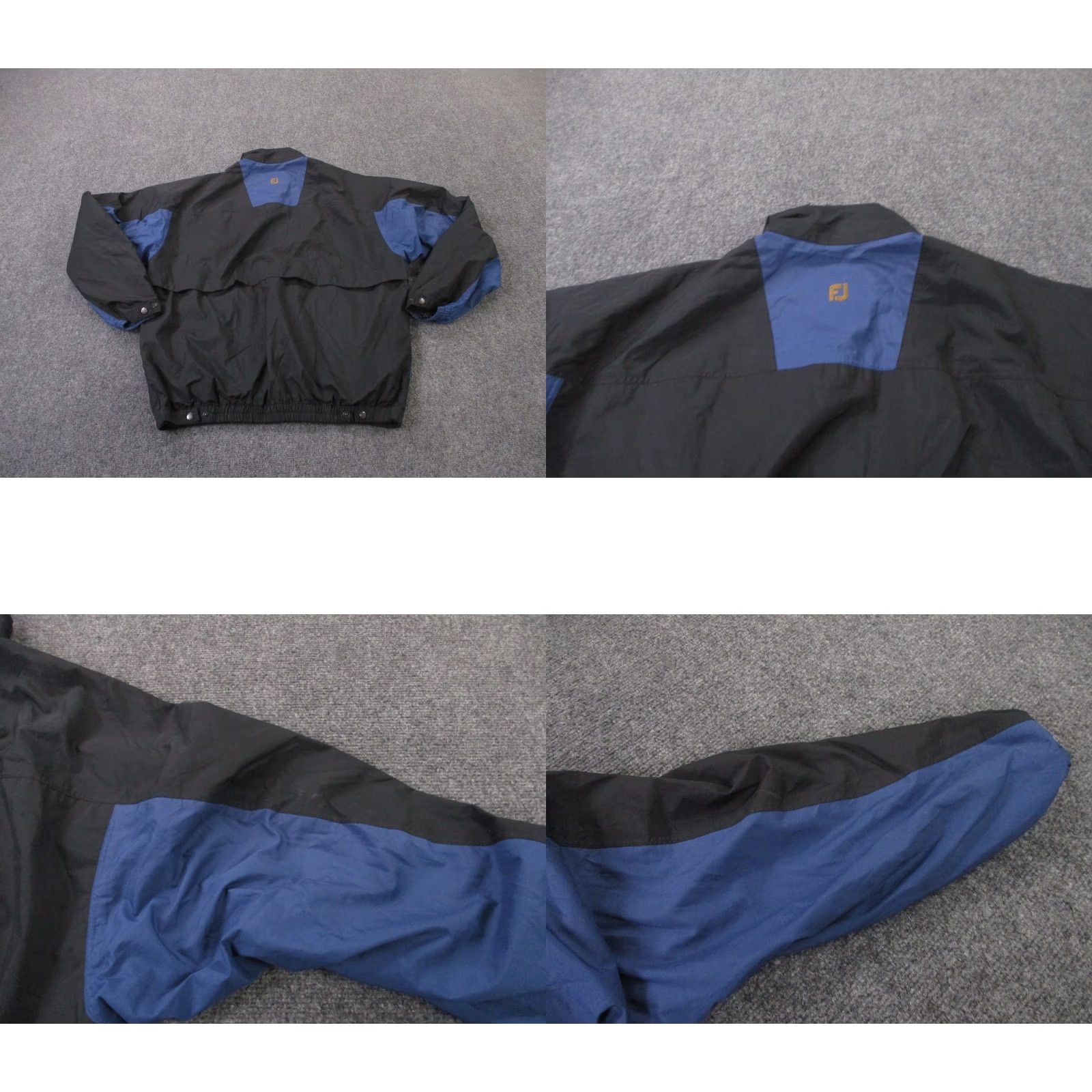 Footjoy Footjoy Golf Jacket Mens L Black Blue Dryjoys Waterproof Performance Rain Vest Size US L / EU 52-54 / 3 - 9 Thumbnail