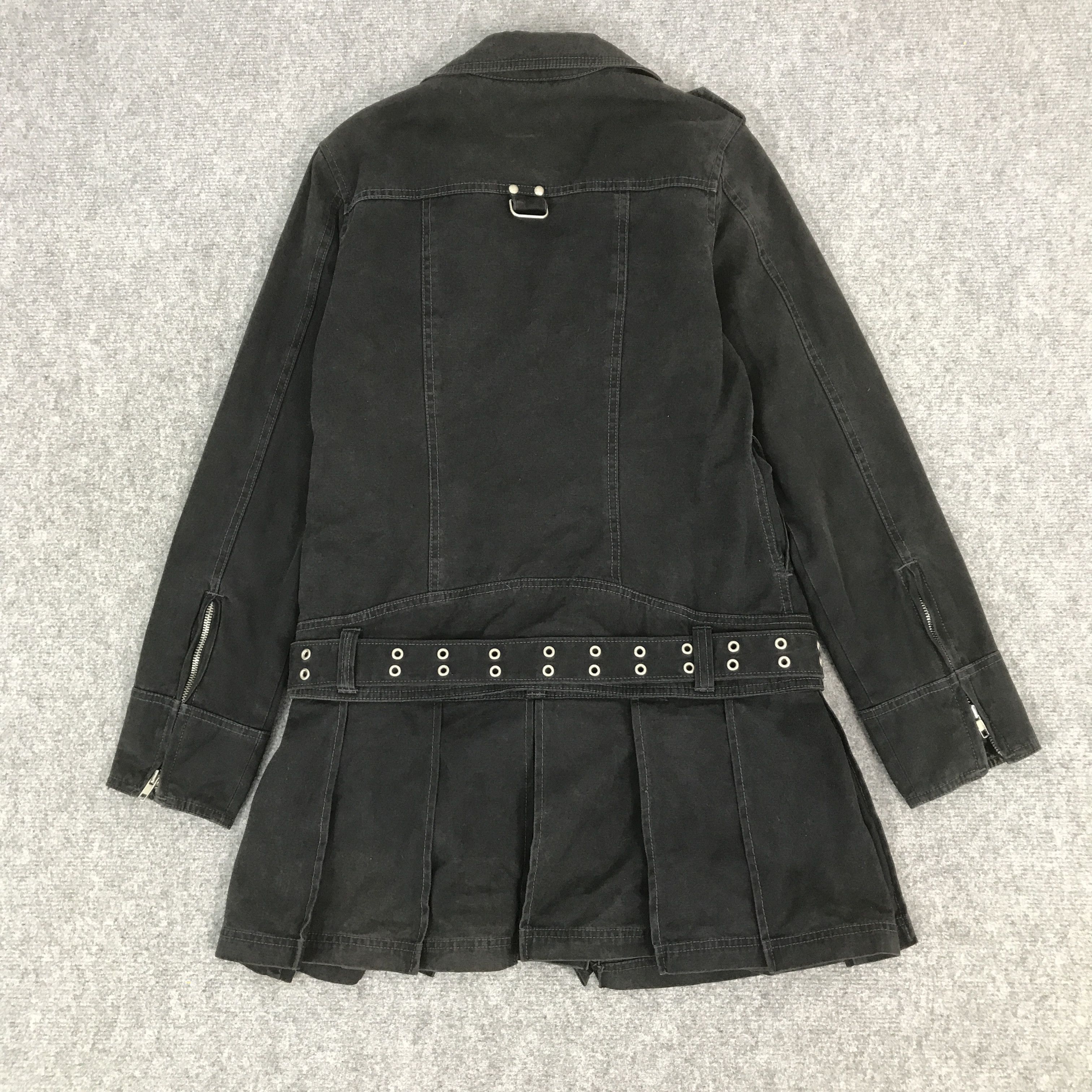If Six Was Nine × Japanese Brand × Le Grande Bleu (L.G.B.) BLACK PUNK ALGON QUINS JAPAN STYLE DENIM JACKET Size US S / EU 44-46 / 1 - 3 Thumbnail