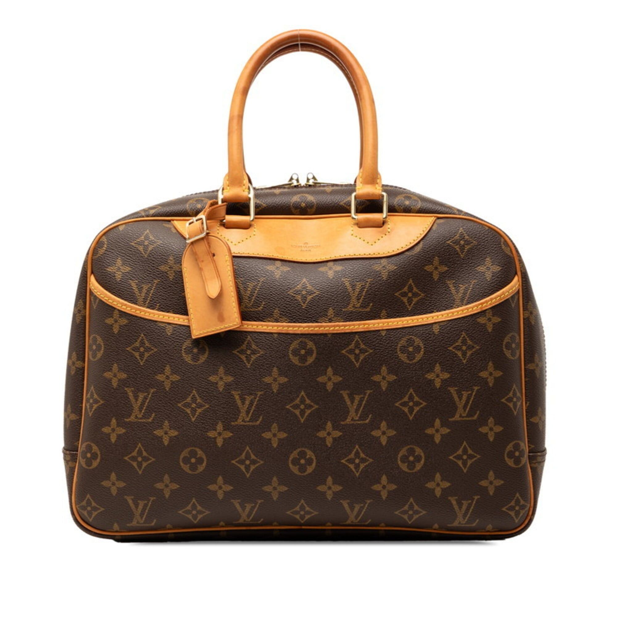 Louis Vuitton Louis Vuitton Monogram Deauville Handbag M47270 Brown Leather Women's LOUIS VUITTON Size ONE SIZE - 1 Thumbnail
