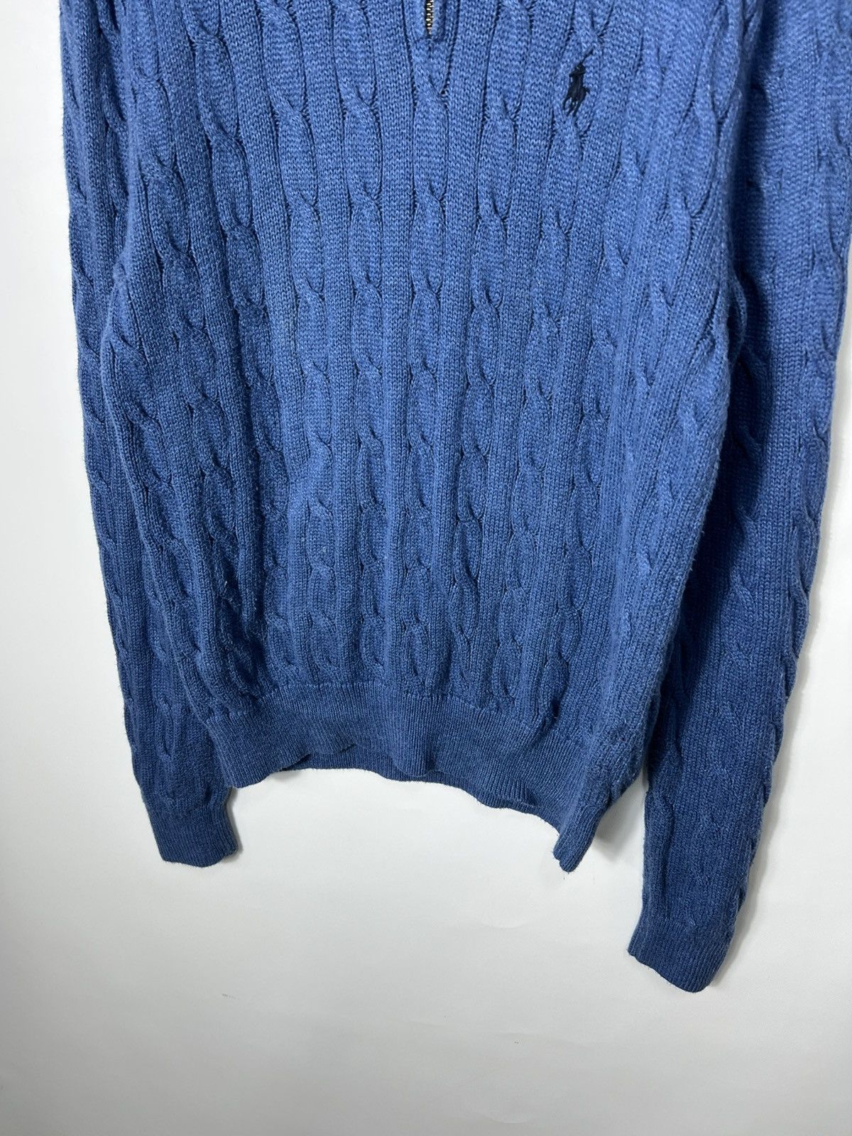 Polo Ralph Lauren Vintage streetwear Polo Ralph Lauren Half Zip Cable Sweater Size US M / EU 48-50 / 2 - 3 Thumbnail