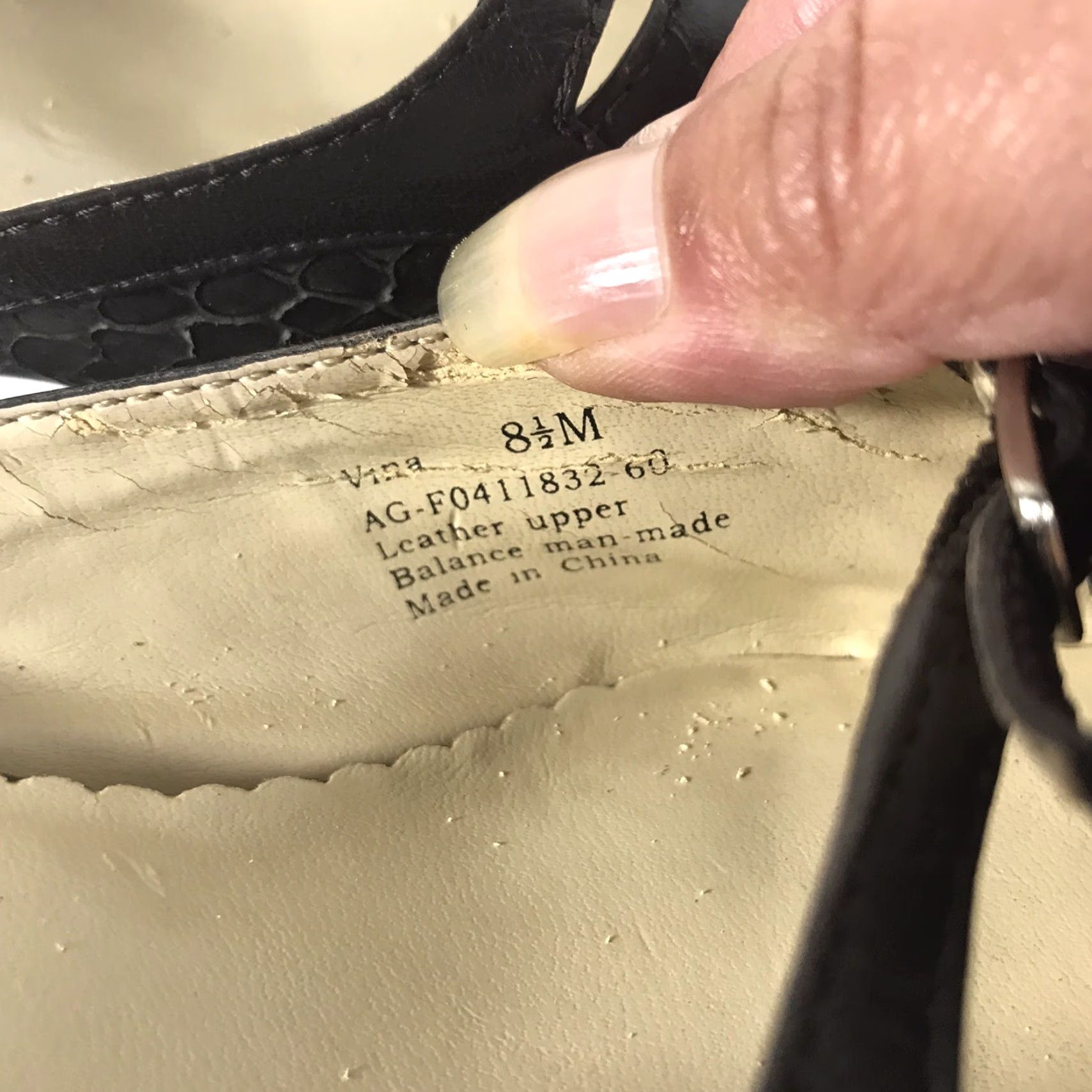Vintage Andrew Geller Brown Leather Mules 2in Heel Womens Size 8.5 Mid Heel Pointed Toe Size US 8.5 / IT 38.5 - 4 Thumbnail