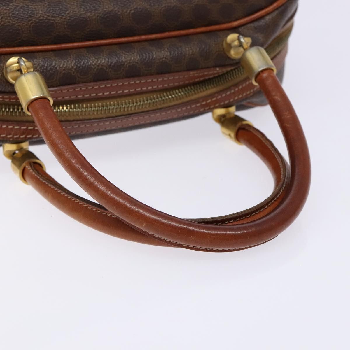 Celine CELINE Macadam Canvas Hand Bag Pvc Leather Brown Gold Size ONE SIZE - 7 Thumbnail