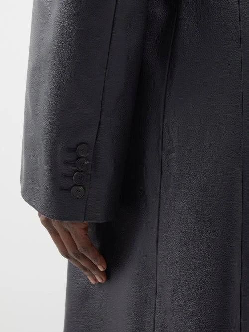 Balenciaga o1bcso1str1124 Flare Hourglass Coat in Black Size XL / US 12-14 / IT 48-50 - 4 Thumbnail