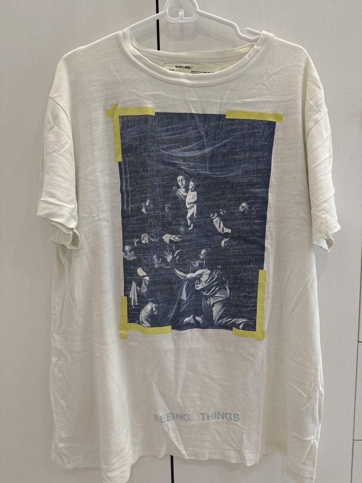 Off-White Off-White Caravaggio Tee White Size US S / EU 44-46 / 1 - 1 Thumbnail