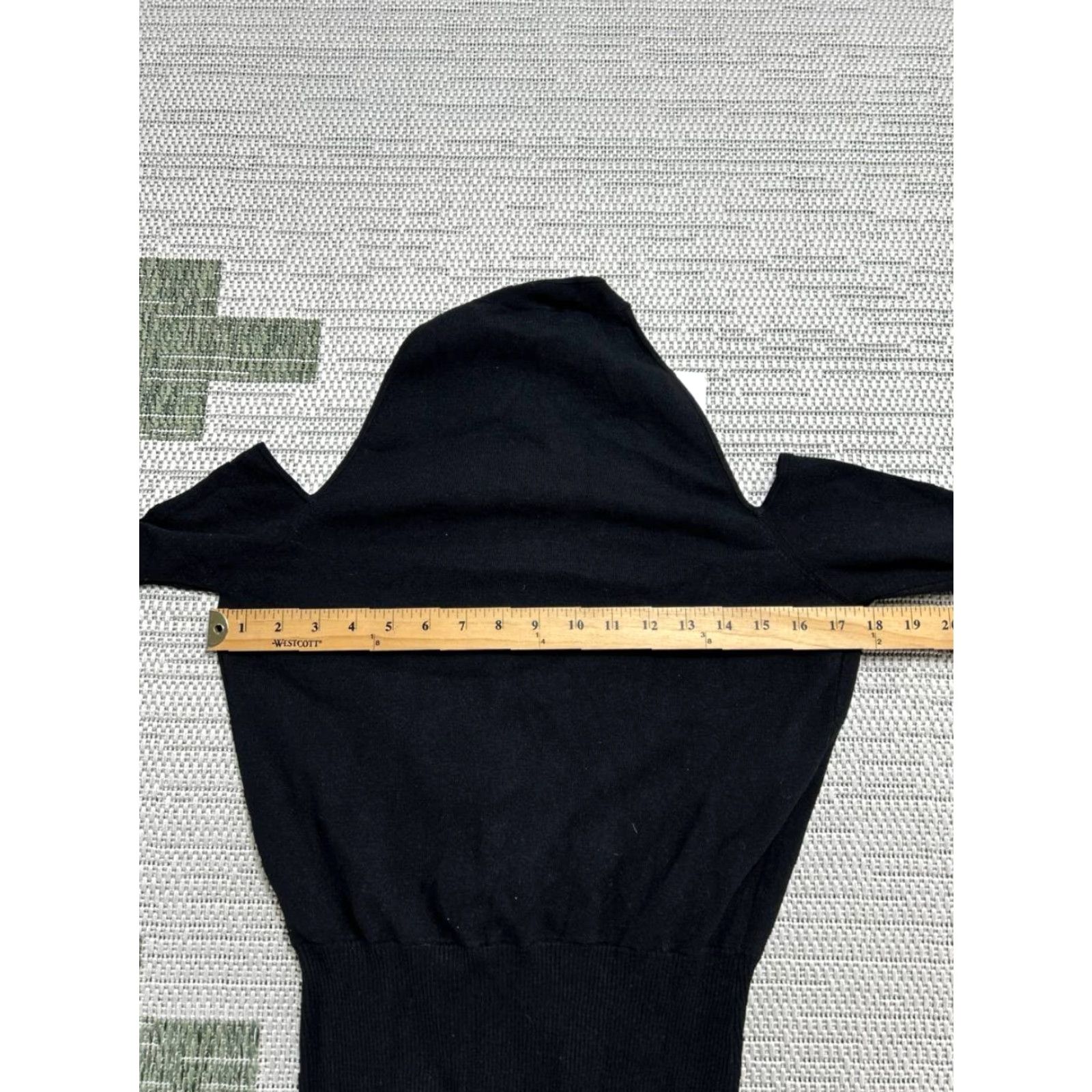 Reiss Reiss Midi Sweater Dress Womens M Black Knit Ribbed Stretch Tailored V-Neck Pullover Casual Party/Cocktail Size M / US 6-8 / IT 42-44 - 7 Thumbnail