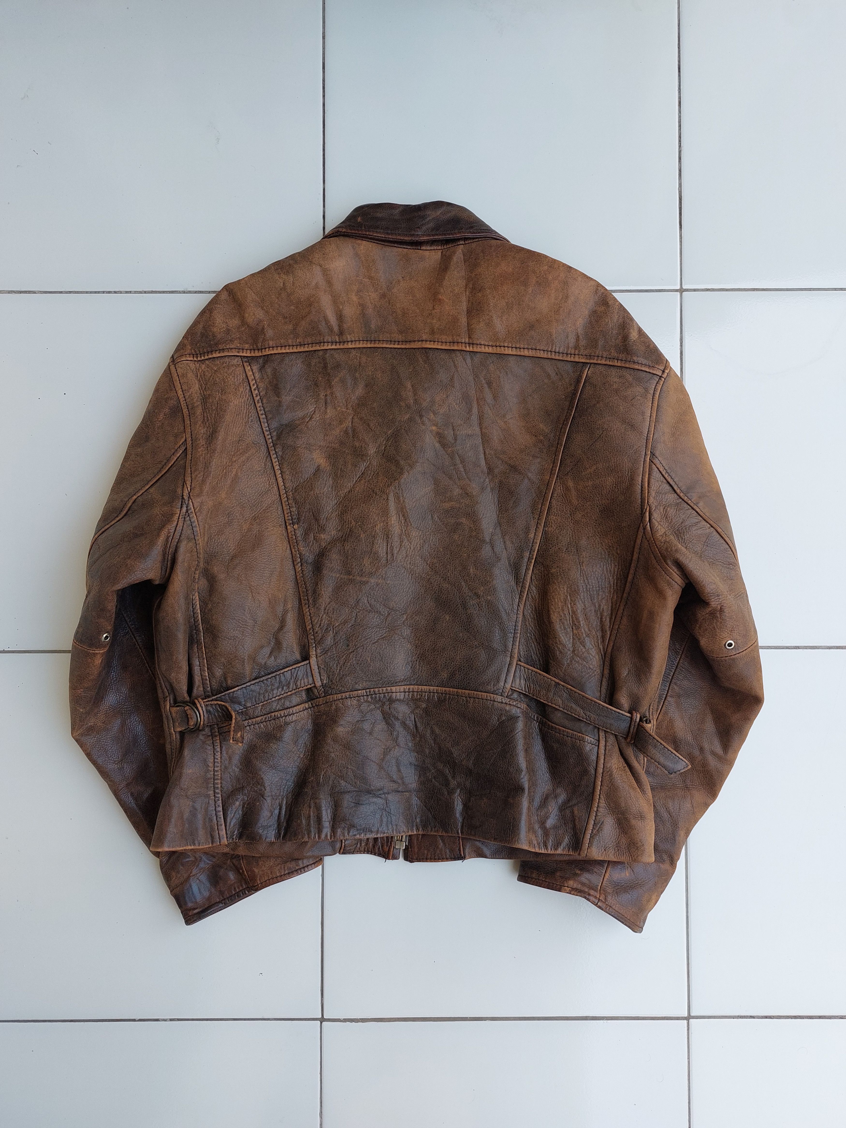 Vintage CONRAD VINTAGE HIGHWAYMAN CLASSIC LEATHER JACKET Size US L / EU 52-54 / 3 - 8 Thumbnail