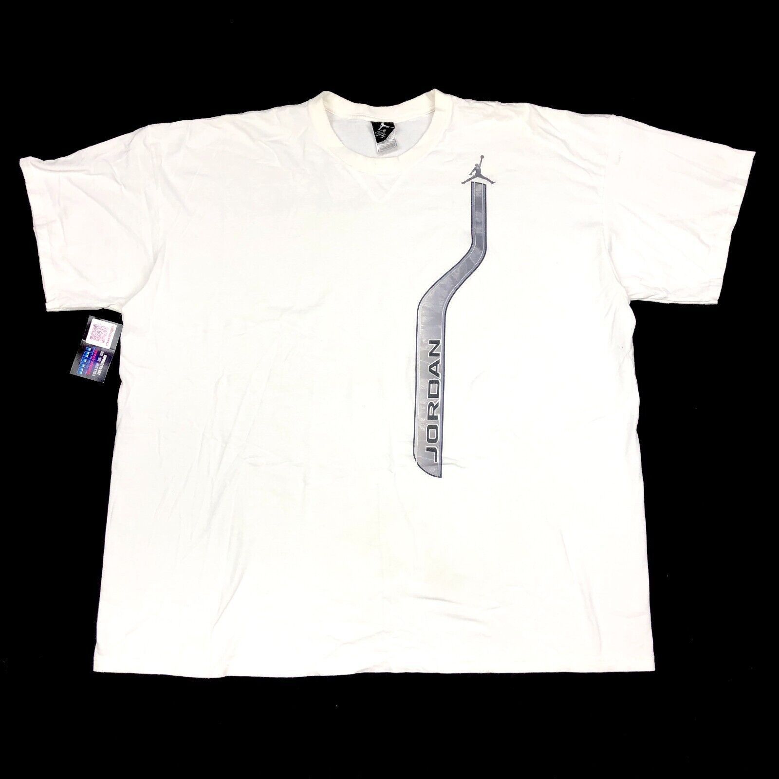 Jordan Brand × Vintage vintage Y2K Jordan Logo 23 Chrome logo White Tee T shirt 3XL Size US XXL / EU 58 / 5 - 1 Thumbnail