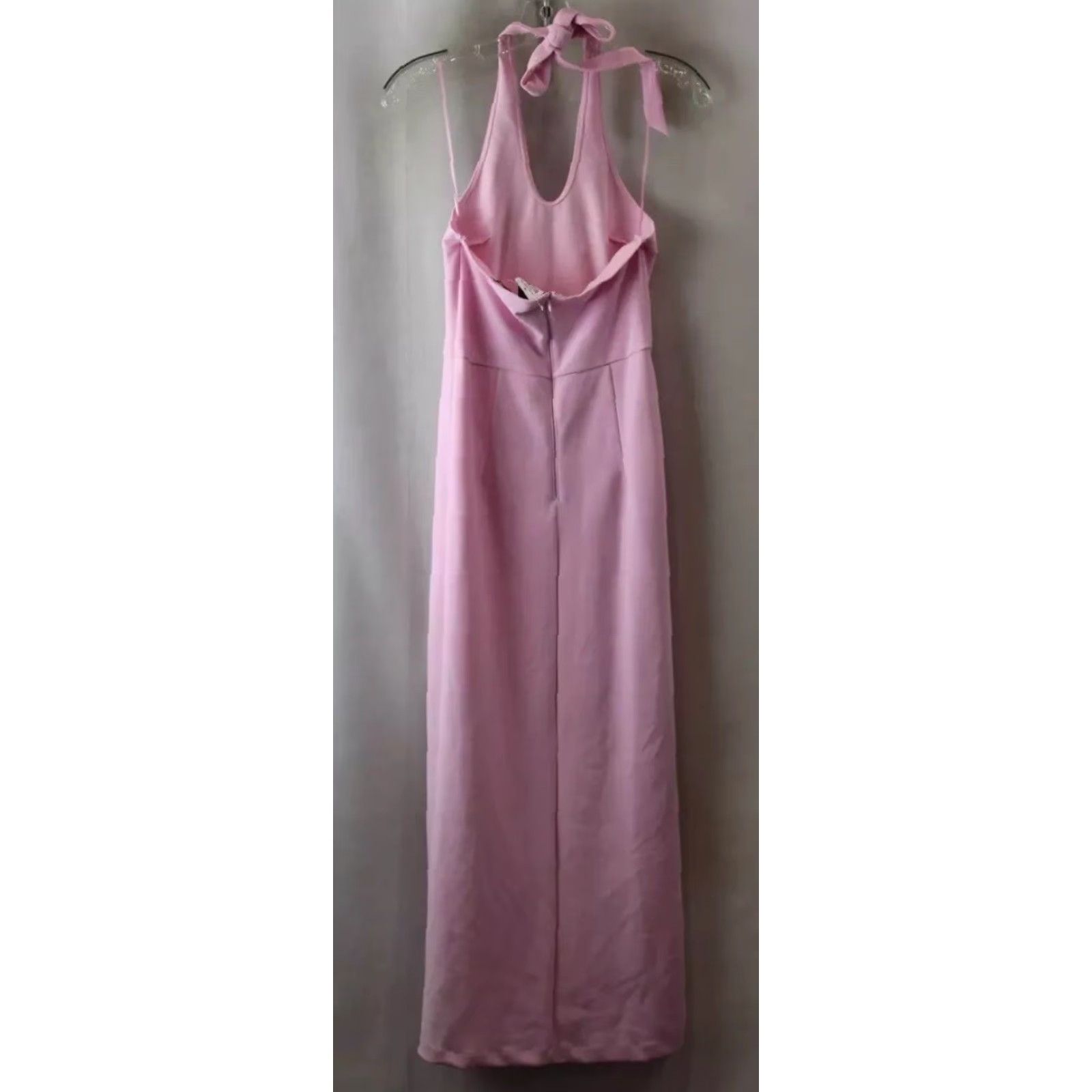 Abercrombie & Fitch VINTAGE NEW NWT Ambercrombie & Fitch Light Pink Halter Slit Prom Dress Size Sm Dress Womens Halter Pink 90s? Size S / US 4 / IT 40 - 2 Thumbnail
