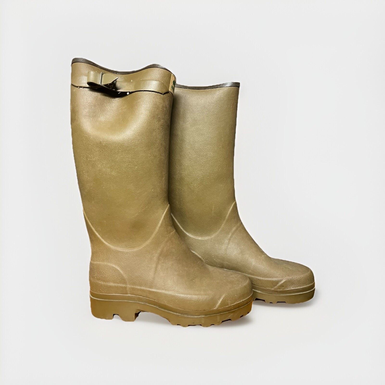 Le Chameau Le Chameau Chasseur Neoprene Lined Men’s Olive Boot Sz 10 Size US 10 / EU 43 - 3 Thumbnail