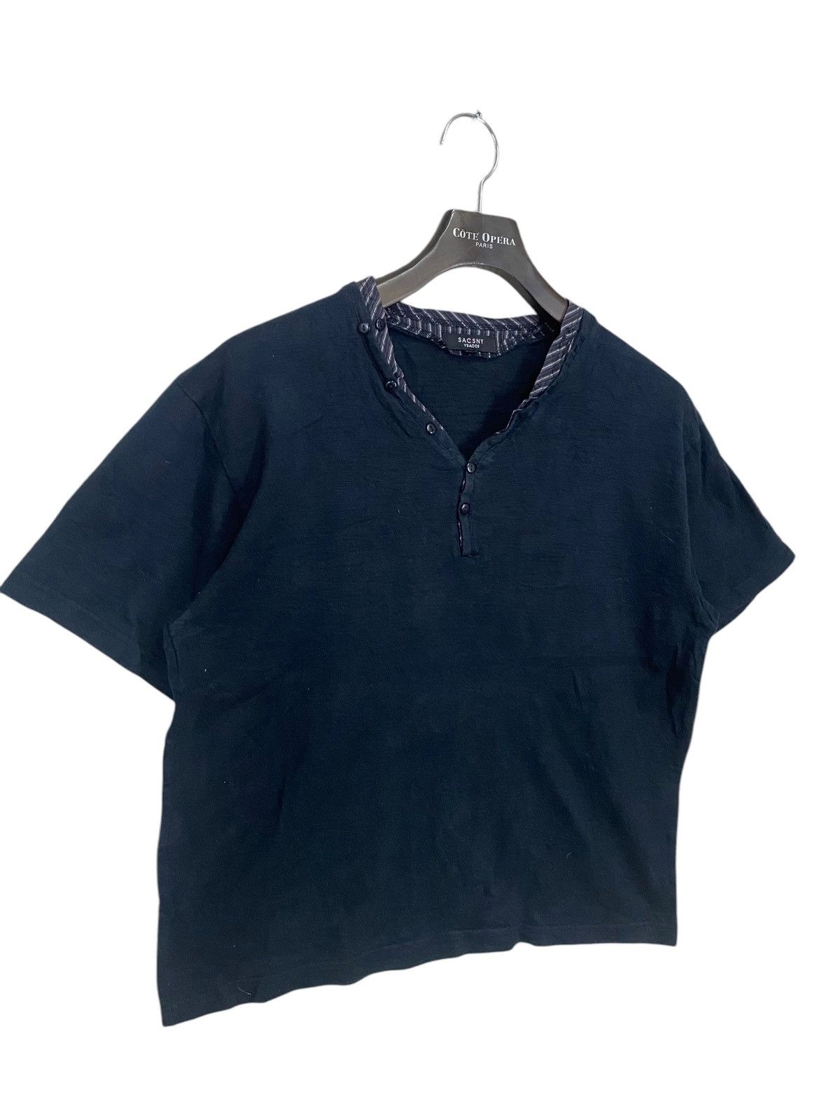 Japanese Brand × Vintage × Yohji Yamamoto Yohji yamamotoo Sacsny y'saccs tshirt double collar size 2L Size US XL / EU 56 / 4 - 3 Thumbnail