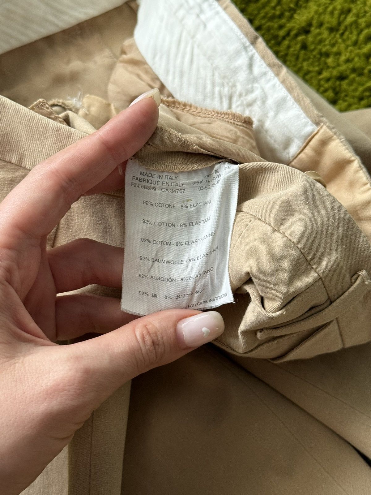Prada Prada minimalist beige pants Size 27" / US 4 / IT 40 - 6 Thumbnail