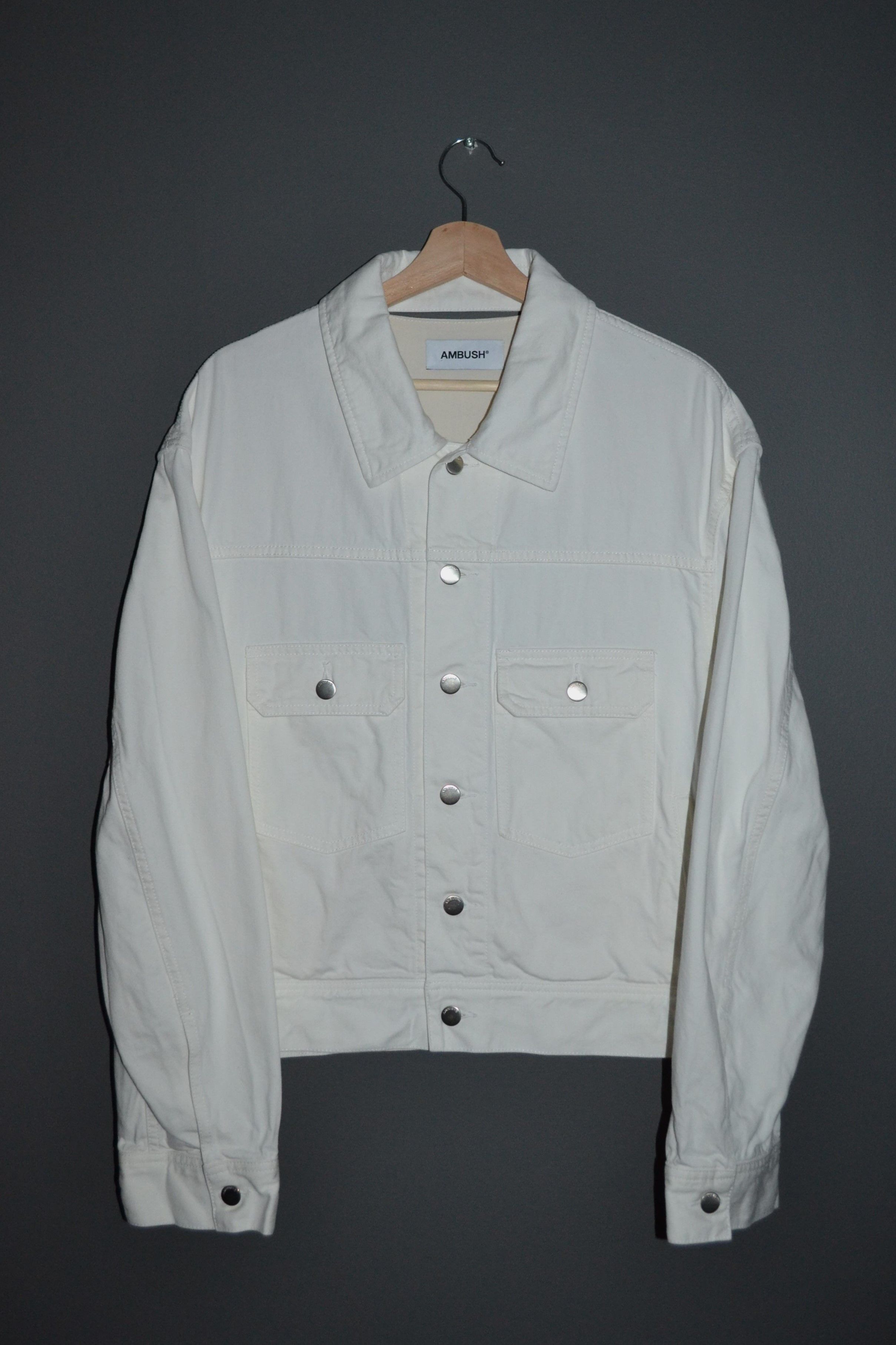 Ambush Design Ambush White Denim Logo-Stamped Type 2 Jacket "UNTITLED" Size M / US 6-8 / IT 42-44 - 3 Thumbnail