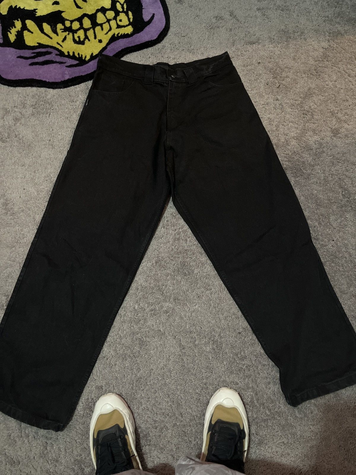 Other × The Basement Basement Wide Leg “Movement” Black Jeans Size US 38 / EU 54 - 3 Thumbnail