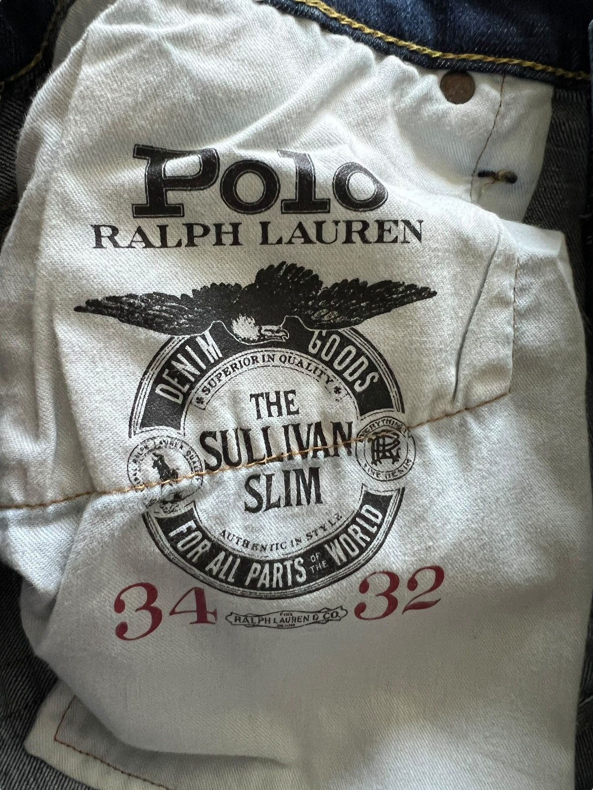 Polo Ralph Lauren Polo Ralph Lauren ‘The Sullivan Slim” Printed Jeans Size US 36 / EU 52 - 13 Thumbnail