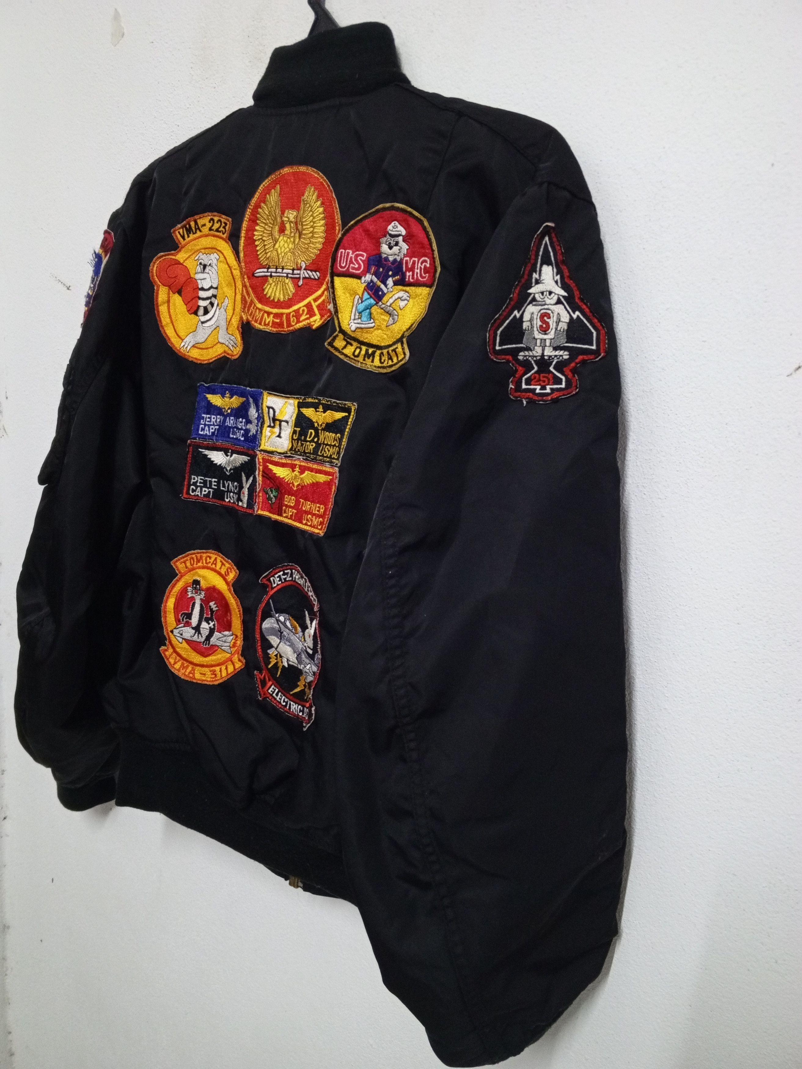 Vintage VTG TOP GUN USA BOMBER JACKET RARE Size US XL / EU 56 / 4 - 7 Thumbnail