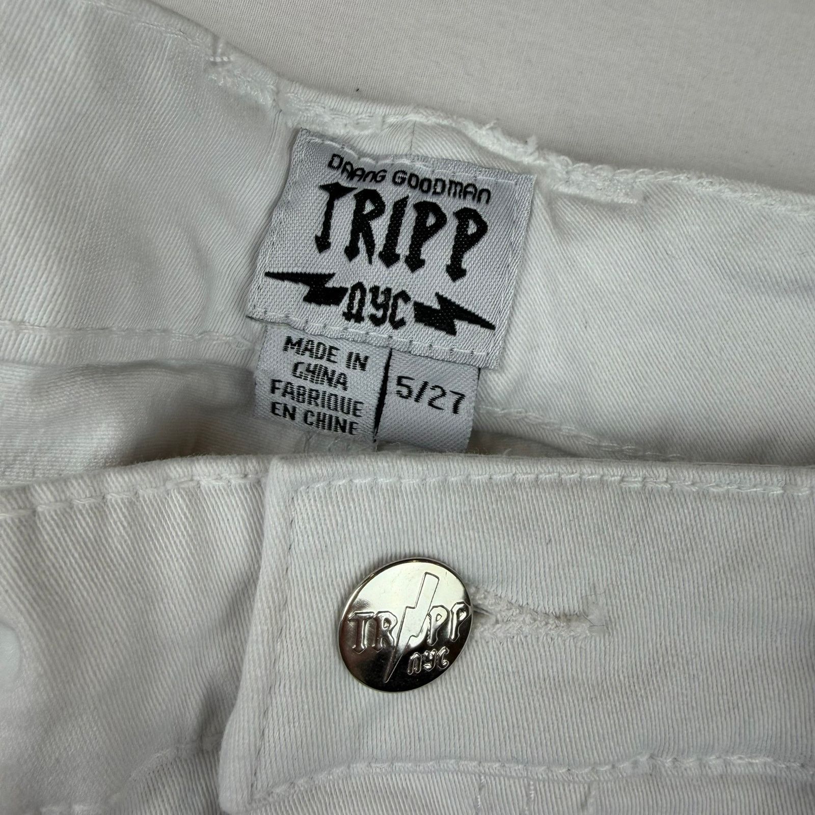 Tripp NYC Y2K Tripp NYC White Denim Jeans Size 5/27 NWT Size 27" / US 4 / IT 40 - 5 Thumbnail