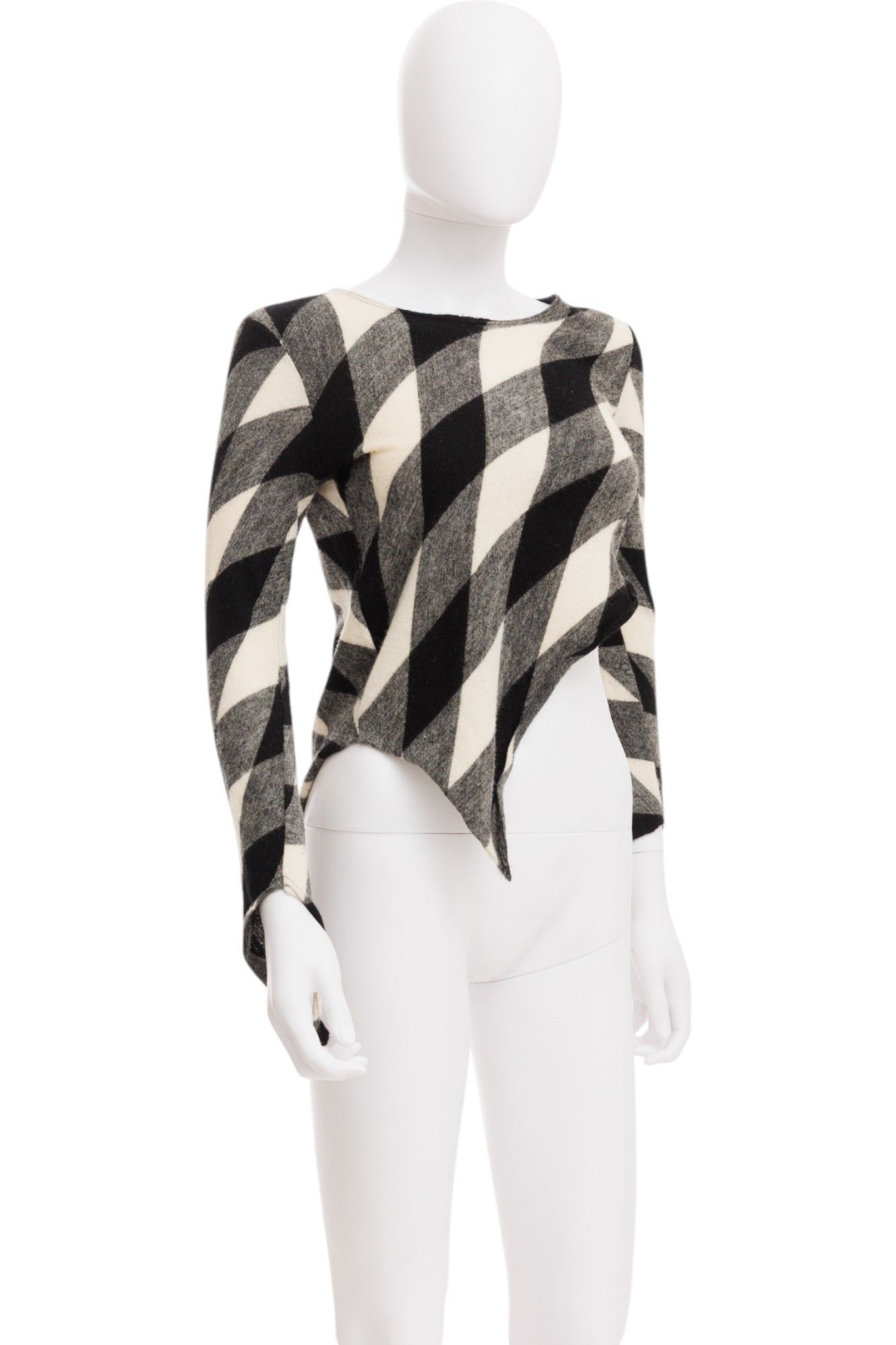 Comme des Garcons F/W 2010 Asymmetric Checkered Top Size M / US 6-8 / IT 42-44 - 1 Thumbnail