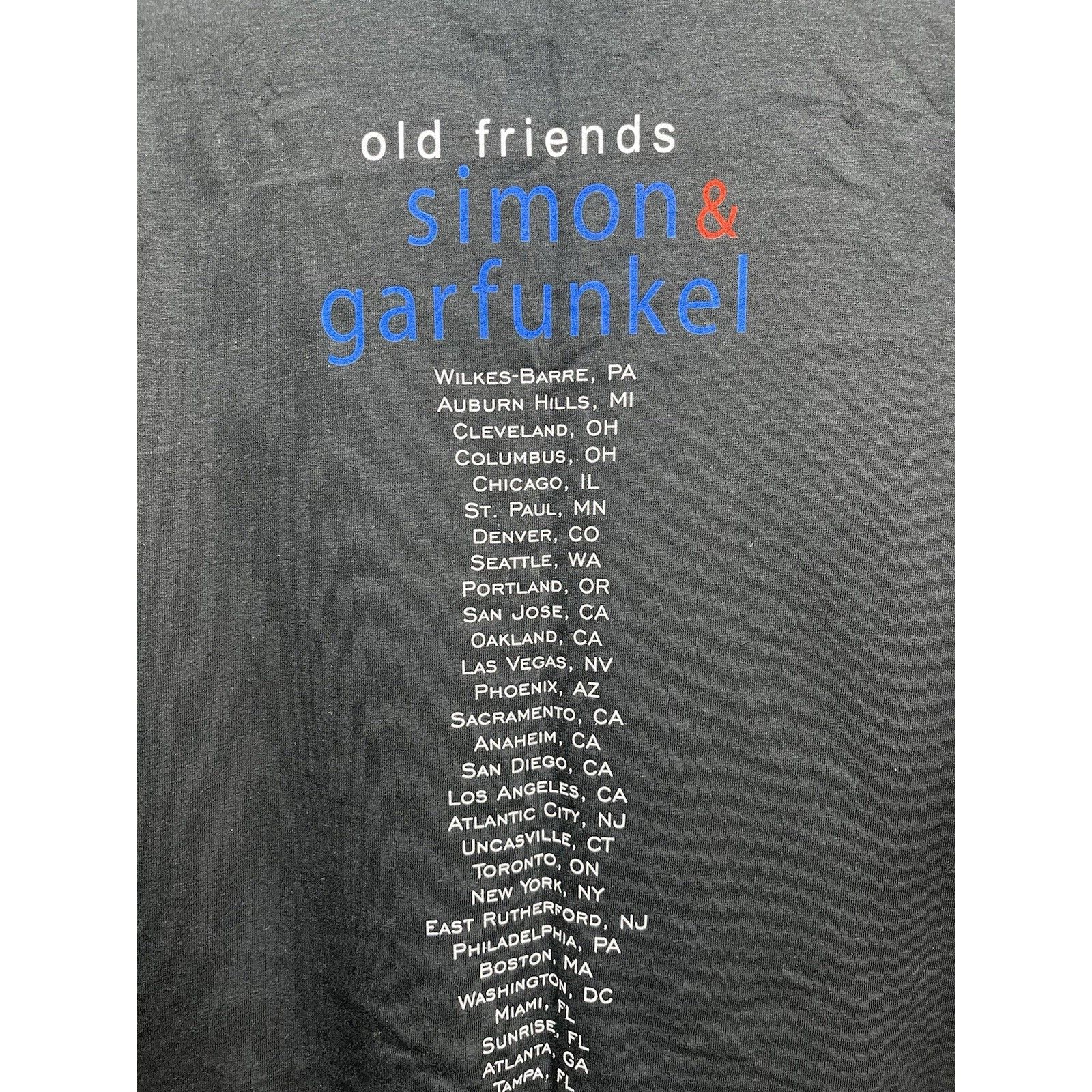 Anvil Vintage Simon & Garfunkel Shirt Men XL Black Graphic 2003 Co Size US XL / EU 56 / 4 - 6 Thumbnail