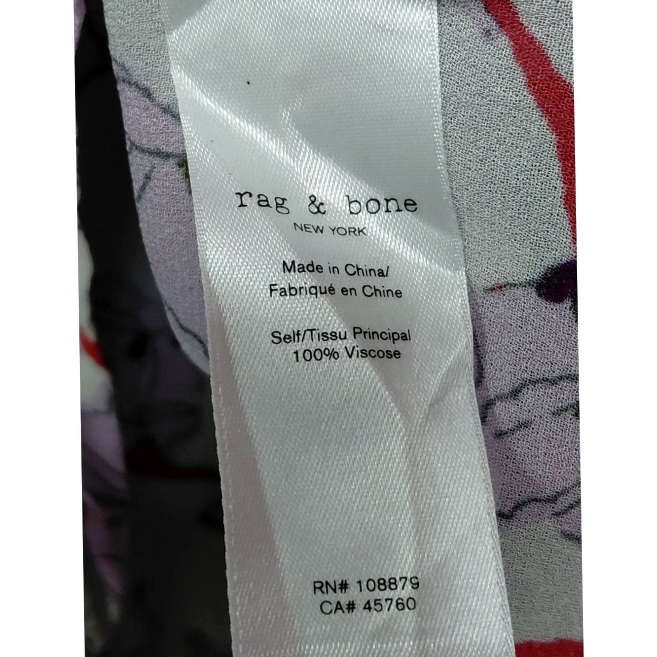 Rag & Bone rag & bone NEW YORK Floral Viscose Blouse Short Sleeve XS Woman Shirt Size XS / US 0-2 / IT 36-38 - 4 Thumbnail