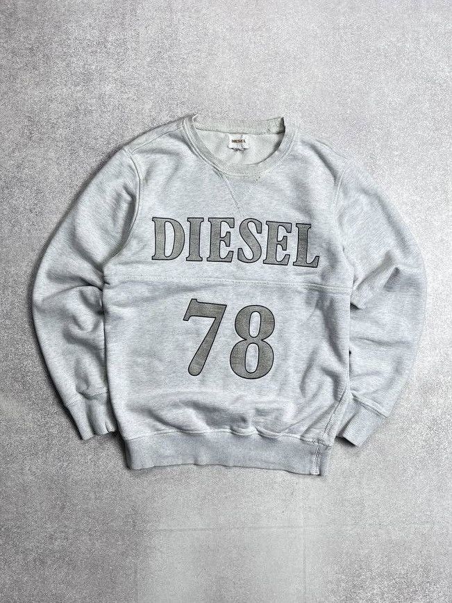 Diesel × Vintage Vintage Diesel Avantgarde Spellout Boxy Sweatshirt Y2K S Size US S / EU 44-46 / 1 - 1 Thumbnail