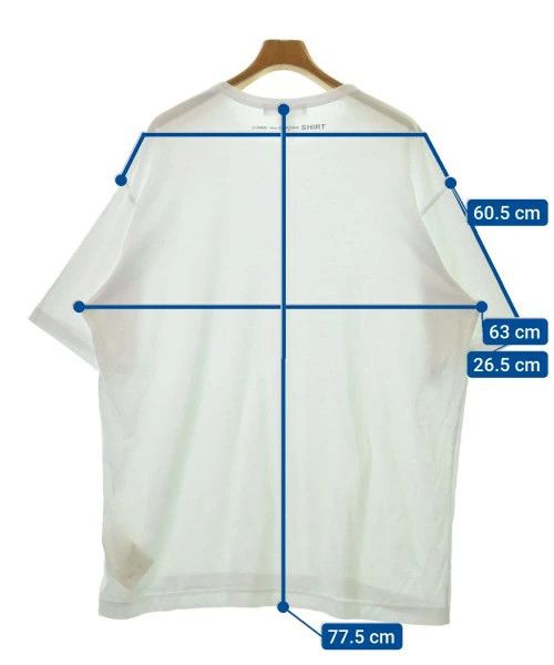 Comme des Garcons SHIRT T-Shirts Cotton Short Sleeve Plain Crewneck White Size US XL / EU 56 / 4 - 3 Thumbnail