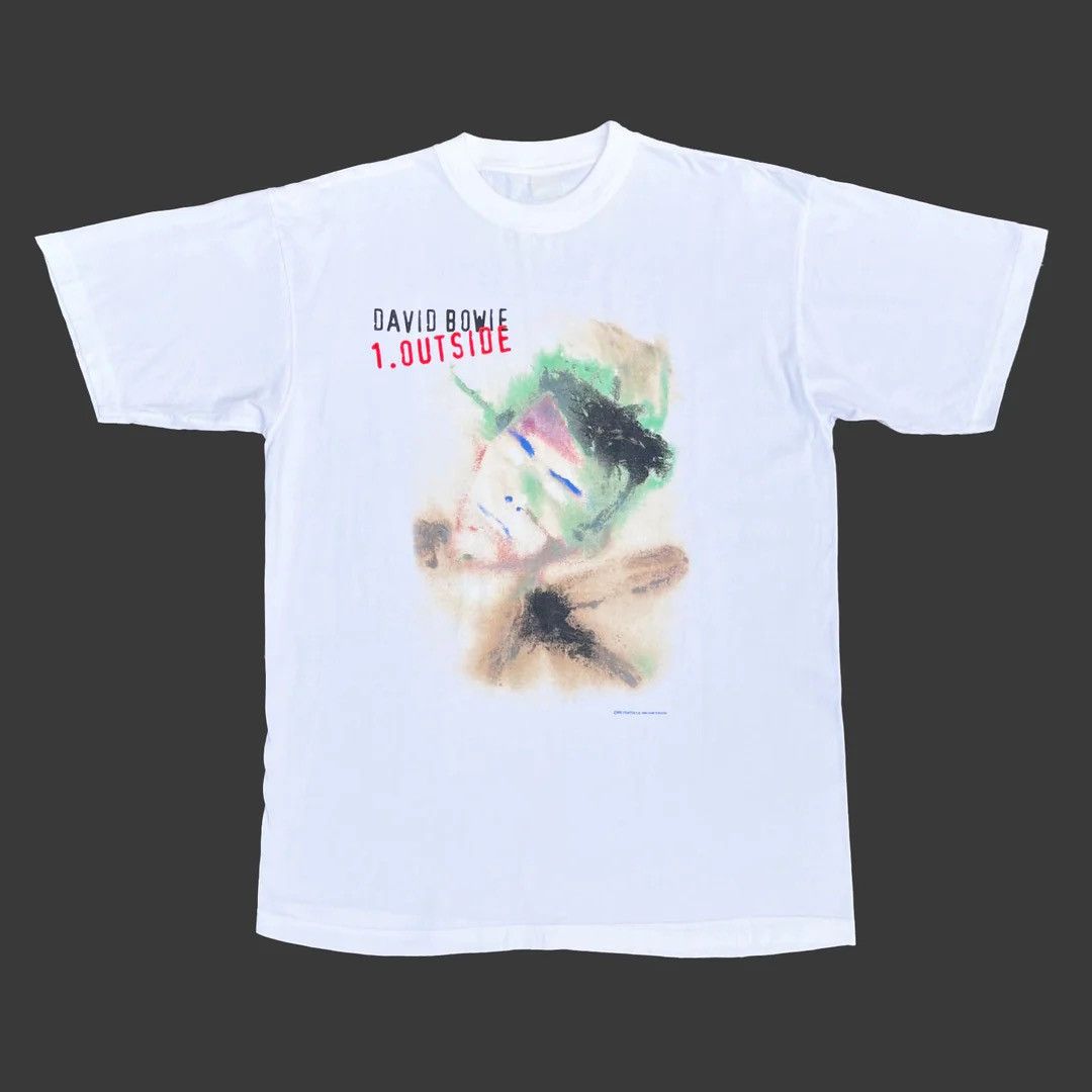 Band Tees × Vintage David Bowie 1995 90s Vintage Outside World Tour Band T-Shirt Size US XL / EU 56 / 4 - 1 Thumbnail