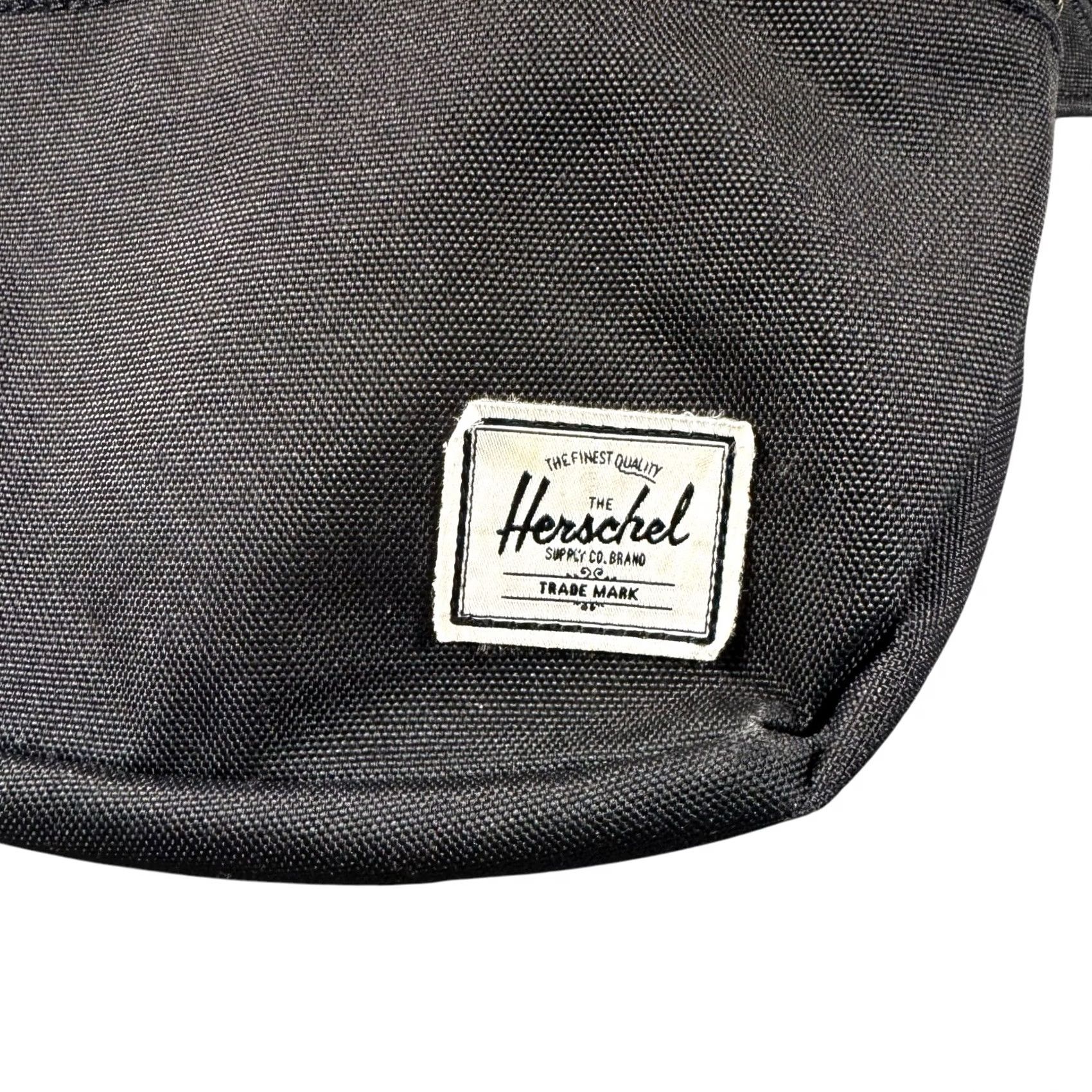 Vintage VINTAGE Herschel Fanny Pack Canvas Supply Co. Black Waist Hip Pack Zip Pocket Size ONE SIZE - 2 Thumbnail