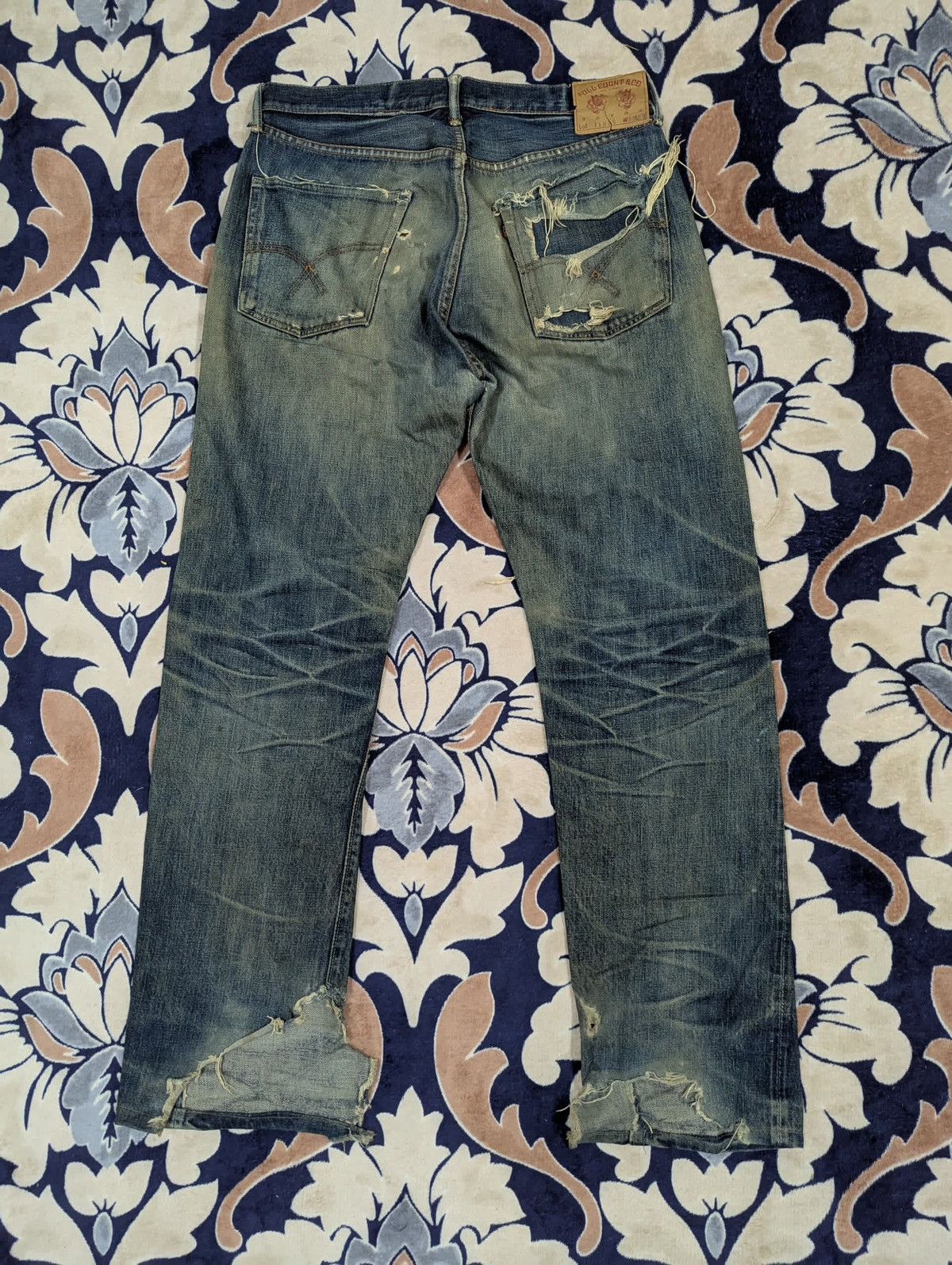 Full Count & Co. Full Count Selvedge Denim Destress Size US 34 / EU 50 - 2 Thumbnail