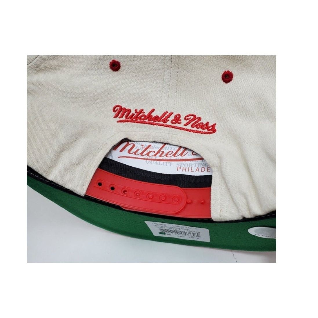 Mitchell & Ness NBA Chicago Bulls Mitchell & Ness Block Cream Snapback Hat Size ONE SIZE - 4 Thumbnail