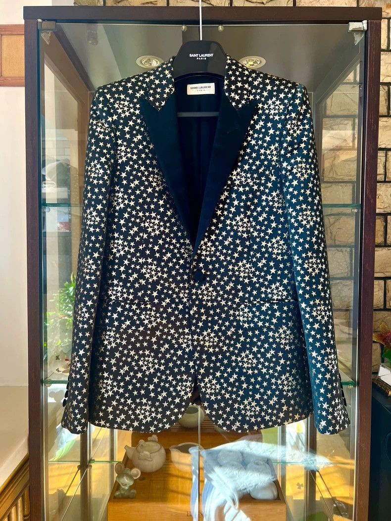 Saint Laurent Paris Saint Laurent Paris 16fw black star embroidered suit-2506 Size US S / EU 44-46 / 1 - 1 Thumbnail