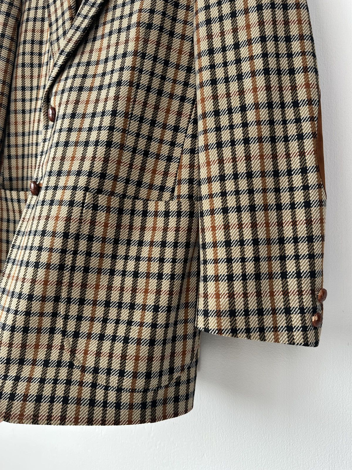 DAKS DAKS London Signature Wool Blazer Jacket Check Made in UK Size 40R - 9 Thumbnail