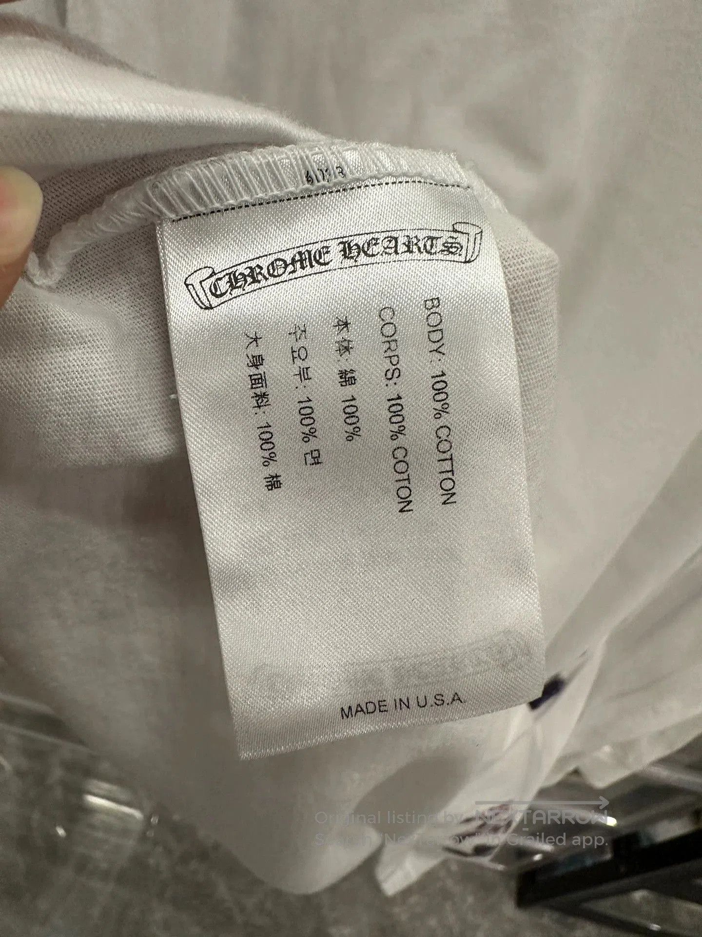 Chrome Hearts chrome hearts foti long sleeve white shirt. Size US XXL / EU 58 / 5 - 8 Thumbnail