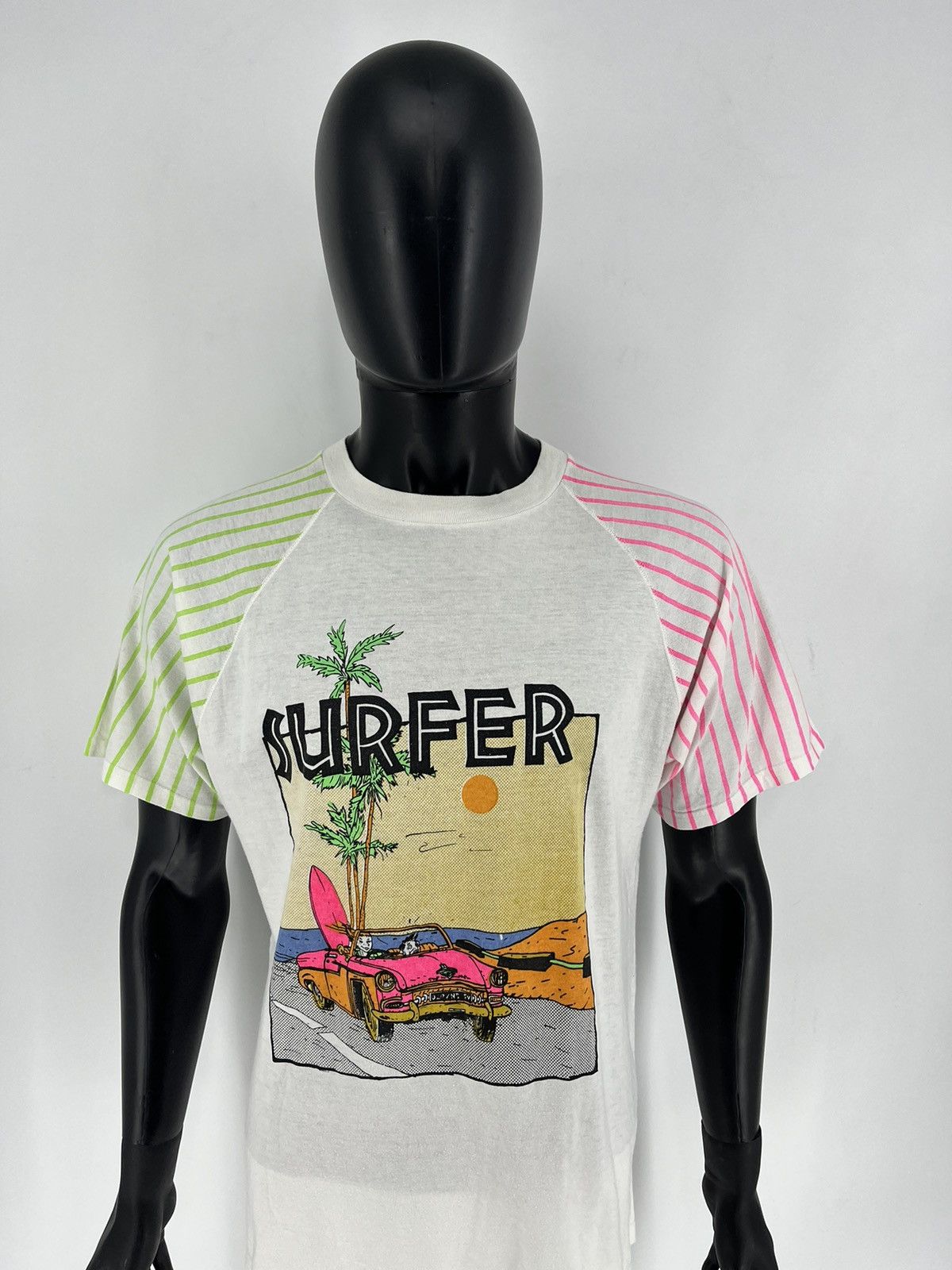 Vintage Vintage 90s Rare Crazy Surfer Skater Style Boot Tee M Size US M / EU 48-50 / 2 - 6 Thumbnail