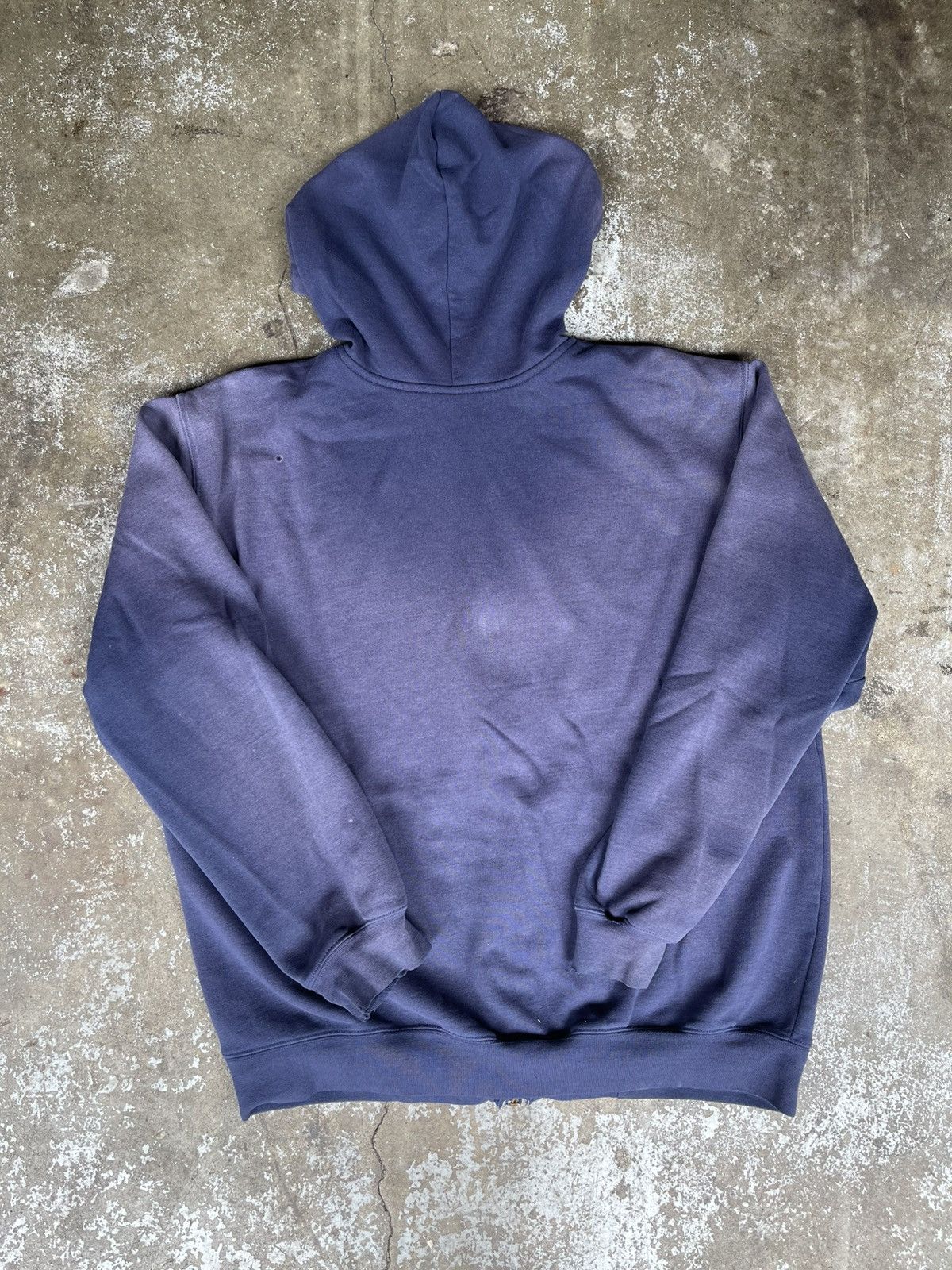 Carhartt Vintage 90s Carhartt Faded Navy Zip Up Hoodie Size US L / EU 52-54 / 3 - 6 Thumbnail