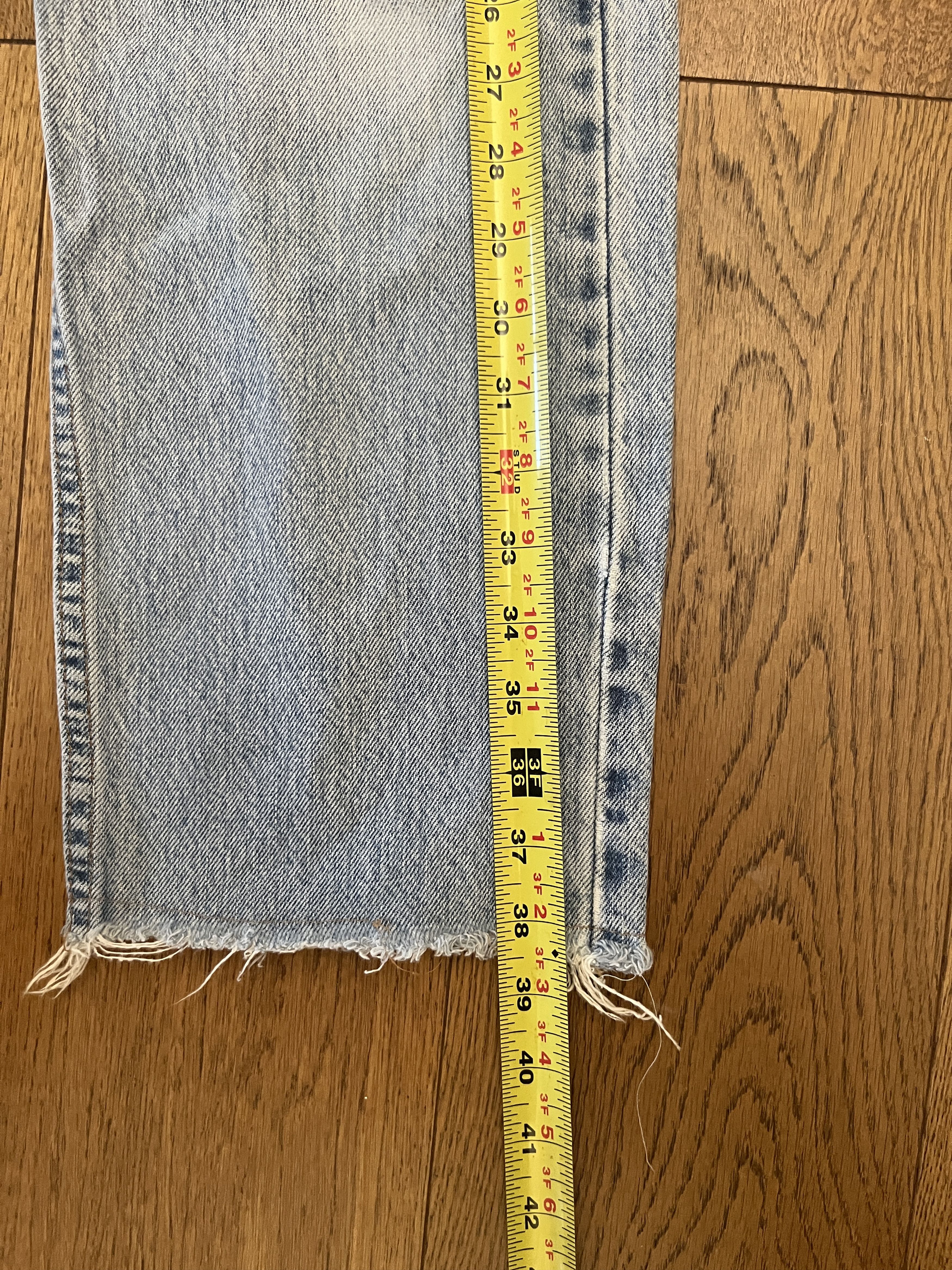 Levi's Vintage Clothing Vtg 90s Levis 505 Custom Butterfly Rhinestone Jeans 32x30 Size 30" / US 8 / IT 44 - 4 Thumbnail