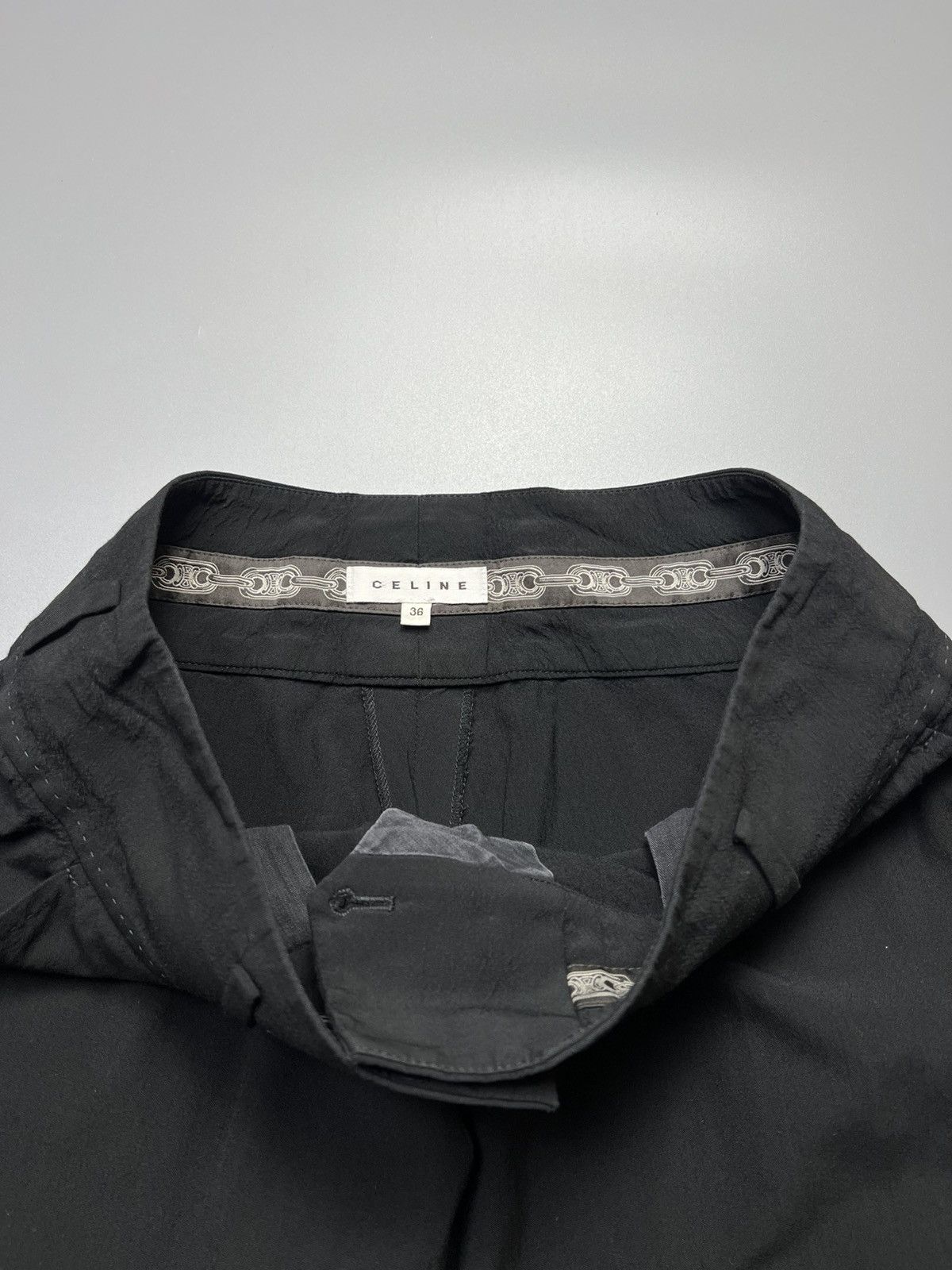 Celine × Hedi Slimane Celine - Hedi Slimane Asymmetrical Leg opening 3/4 - Short Size 26" / US 2 / IT 38 - 9 Thumbnail