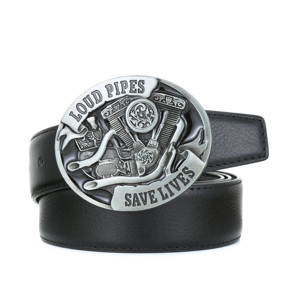 Designer Modern Vintage Belt Riveted Belts Menswear Accessories Size ONE SIZE - 6 Thumbnail