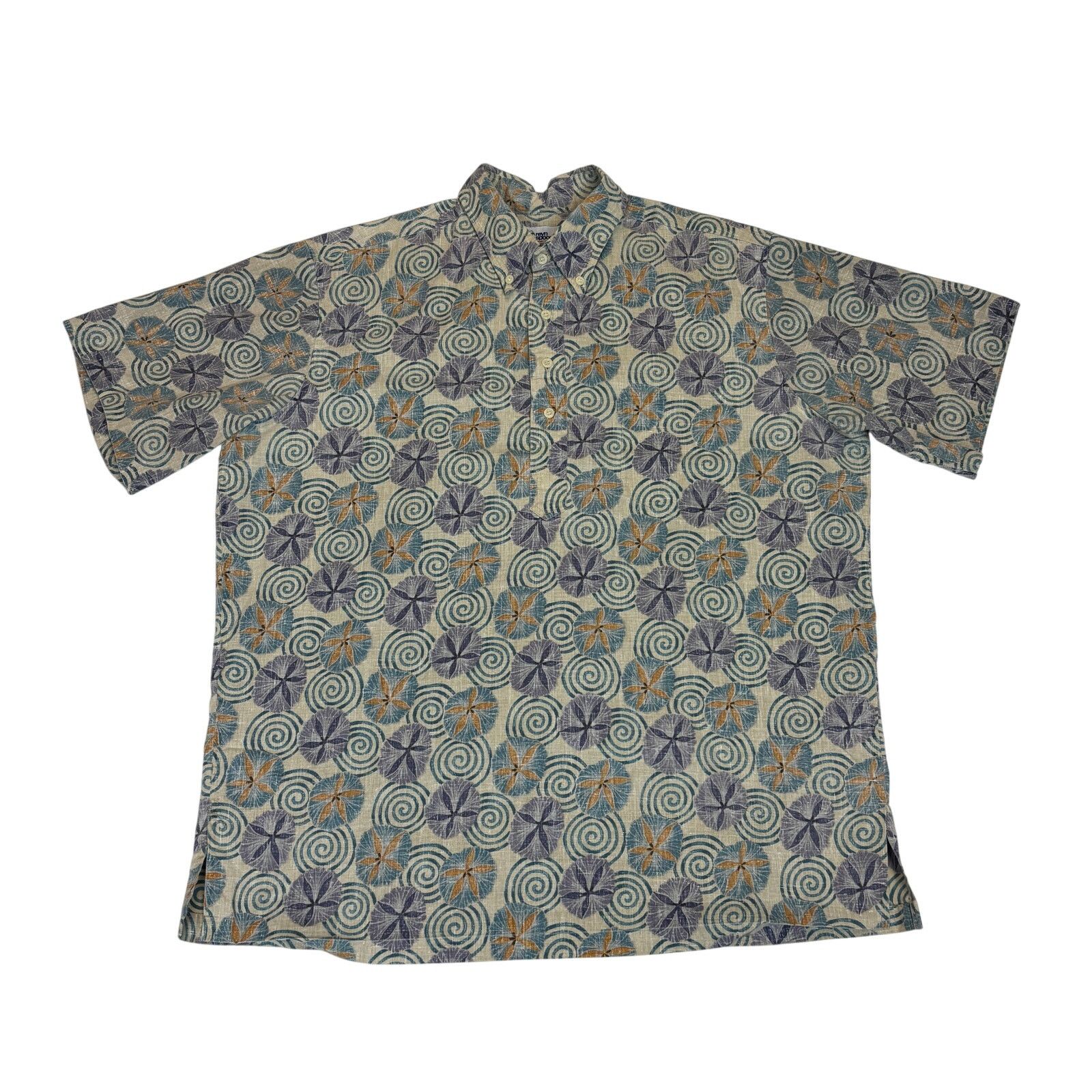 Reyn Spooner × Vintage VTG Reyn Spooner Reverse Print Sand Dollar Shirt Hawaiian Size US XXL / EU 58 / 5 - 1 Thumbnail