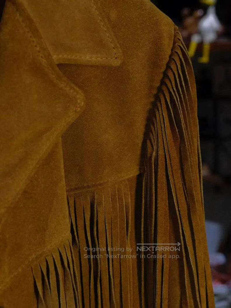Schott Schott Western cowboy fringed leather jacket suede jacket. Size US S / EU 44-46 / 1 - 5 Thumbnail