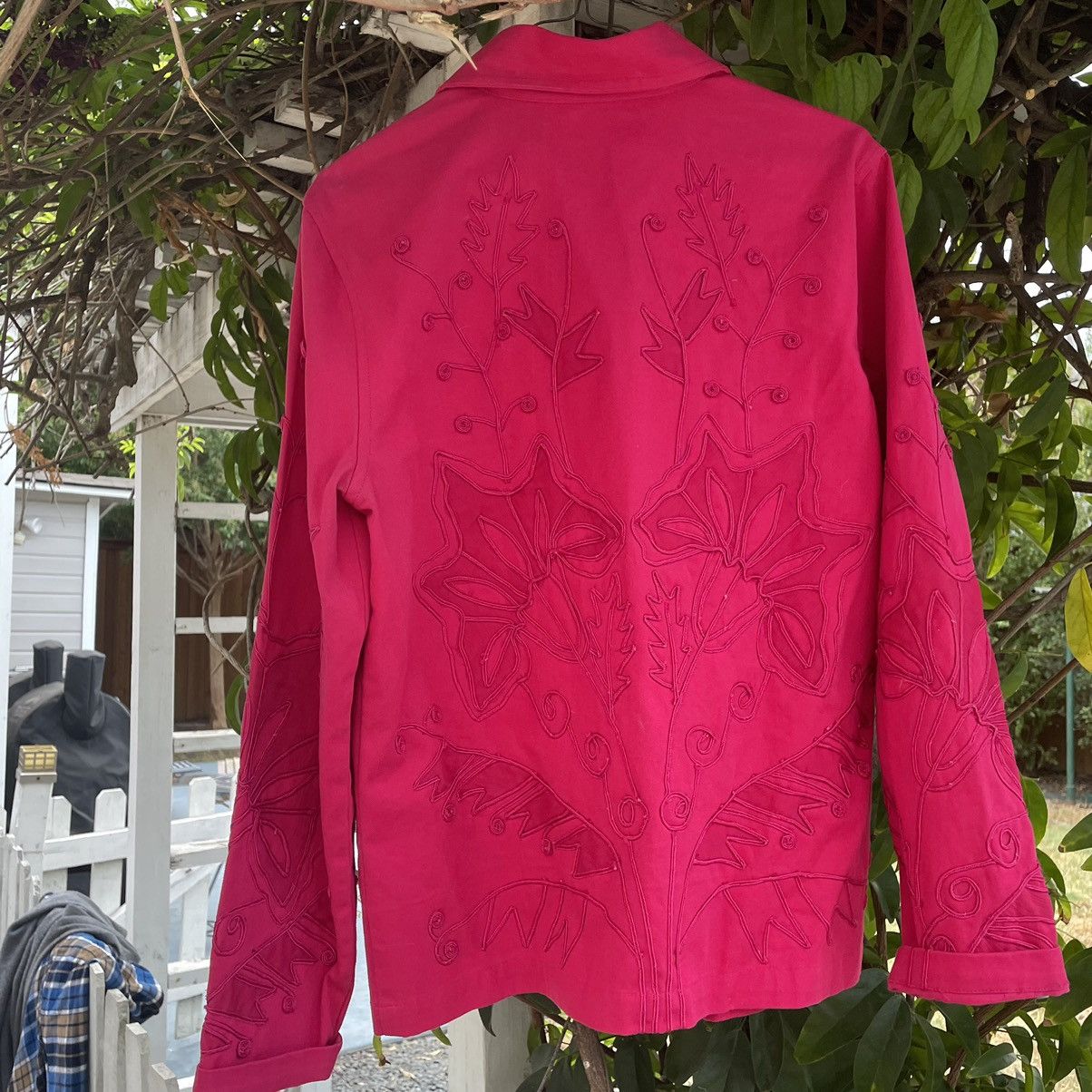 Vintage AOP Embroidered Cropped Camp Collar Shirt Boxy Earthtone Size US M / EU 48-50 / 2 - 5 Thumbnail