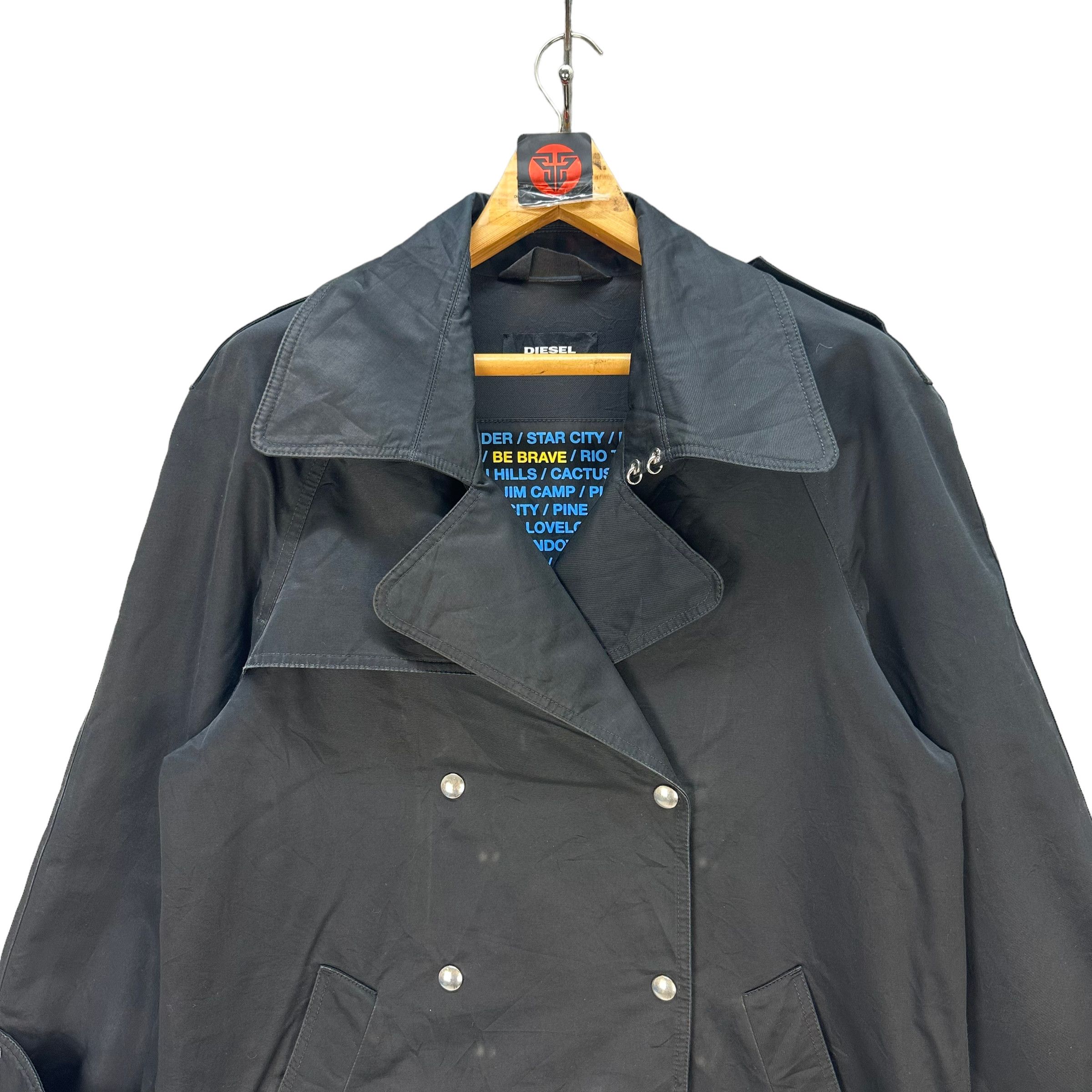 DIESEL DOUBLE BREASTED LONG COAT #7667-162